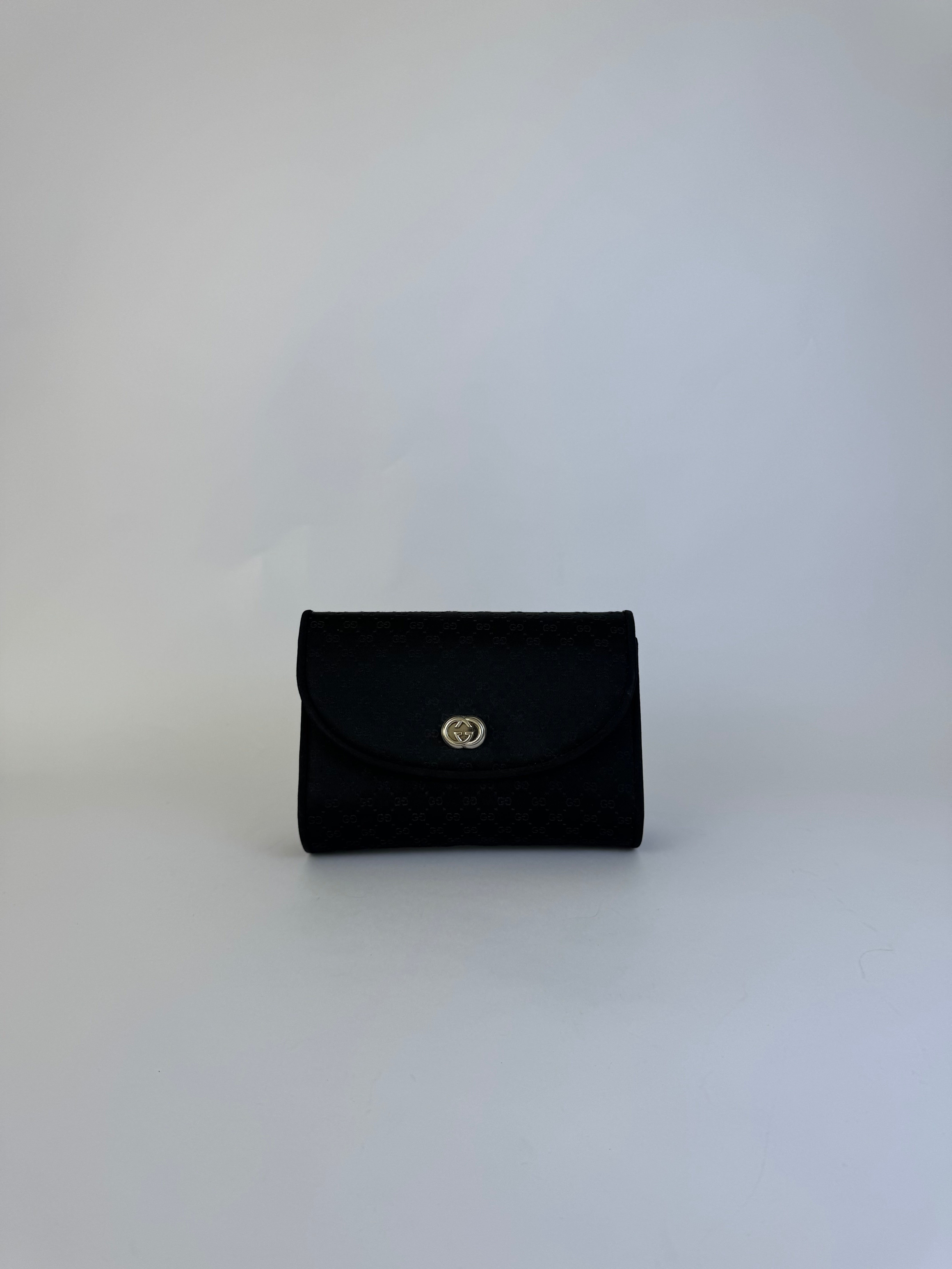 Gucci Vintage GG Satin Clutch