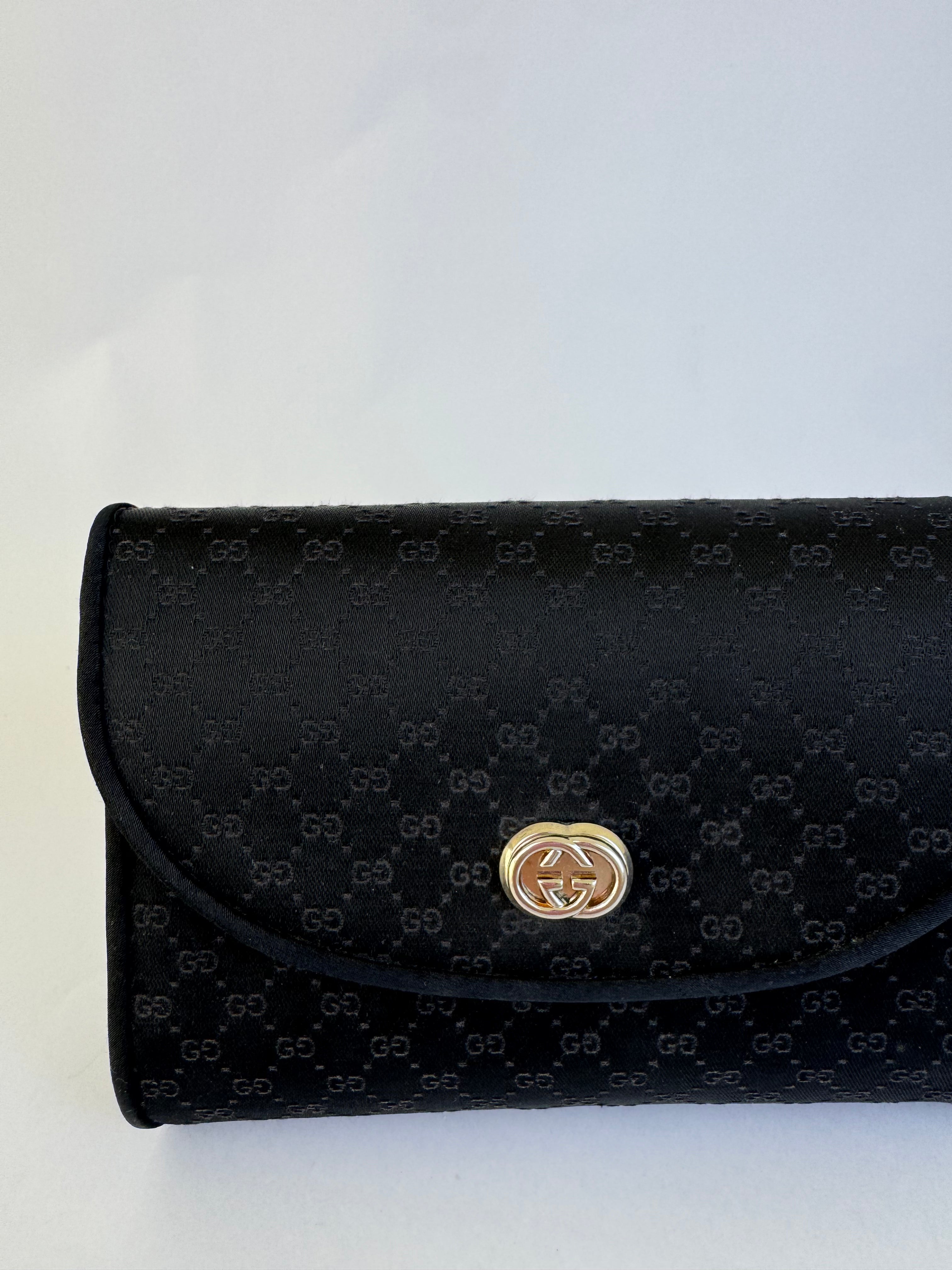 Gucci Vintage GG Satin Clutch