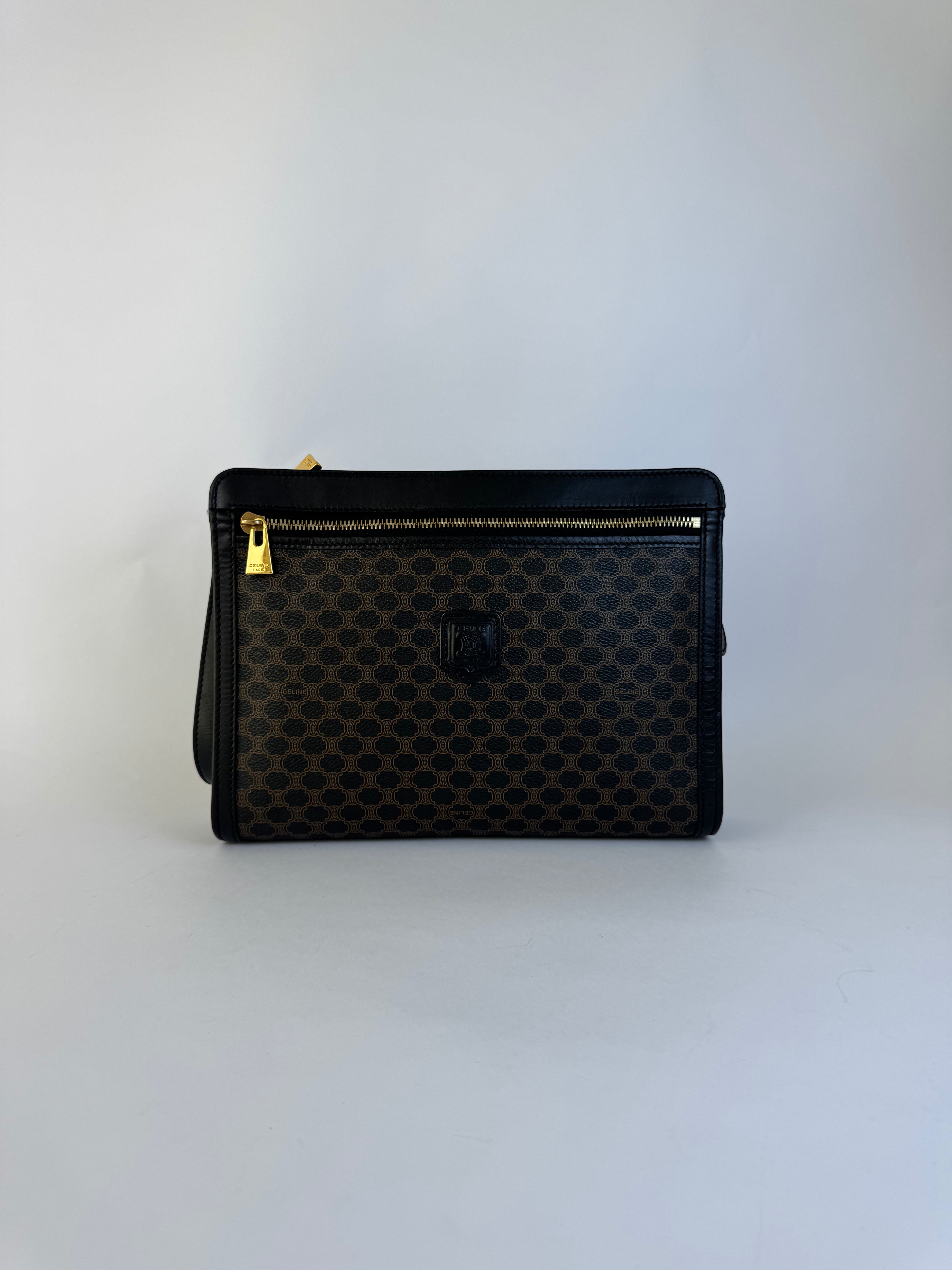 Celine Vintage Macadam Clutch
