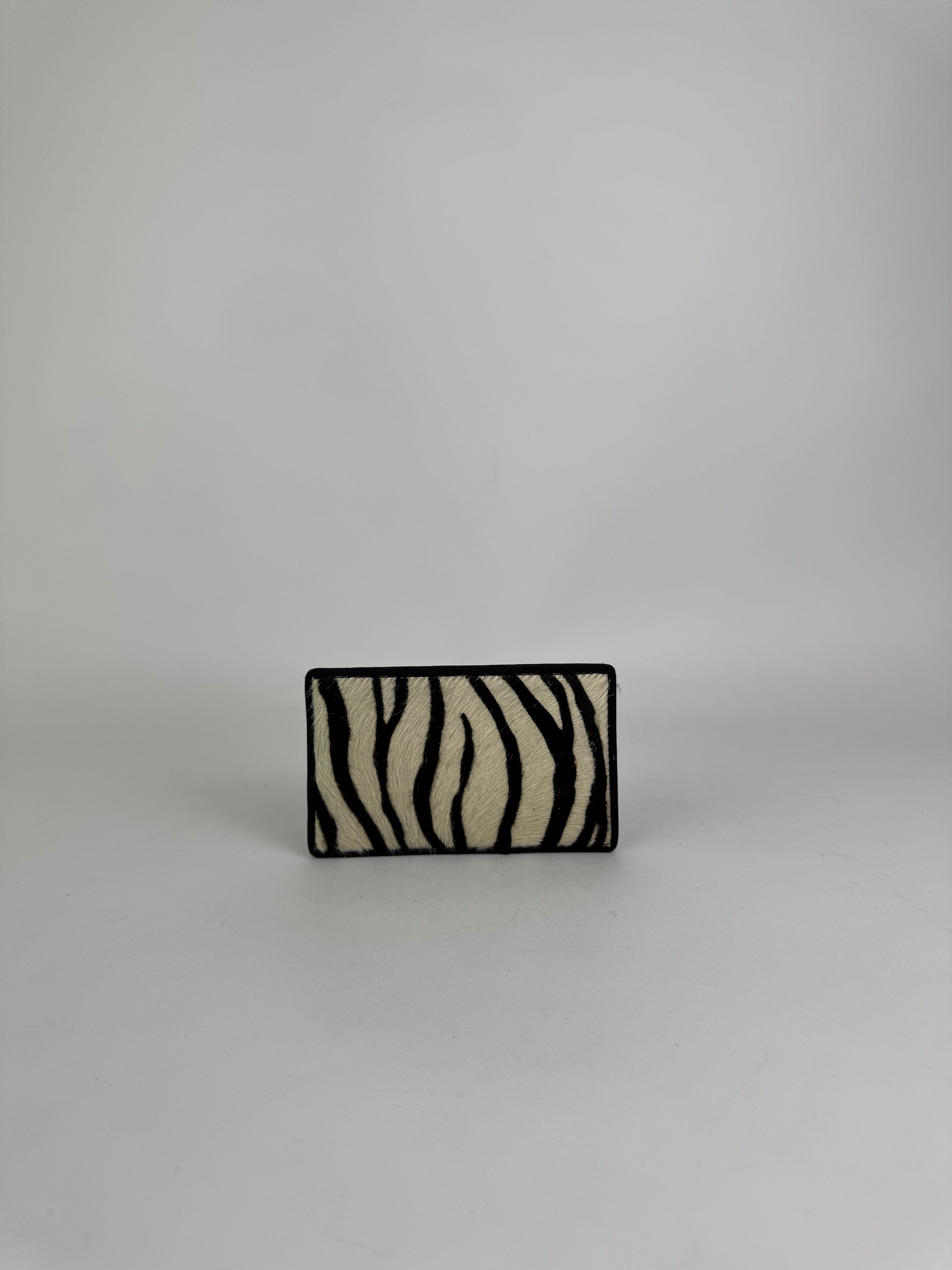 Dior Zebra Ponyhair Card Holder