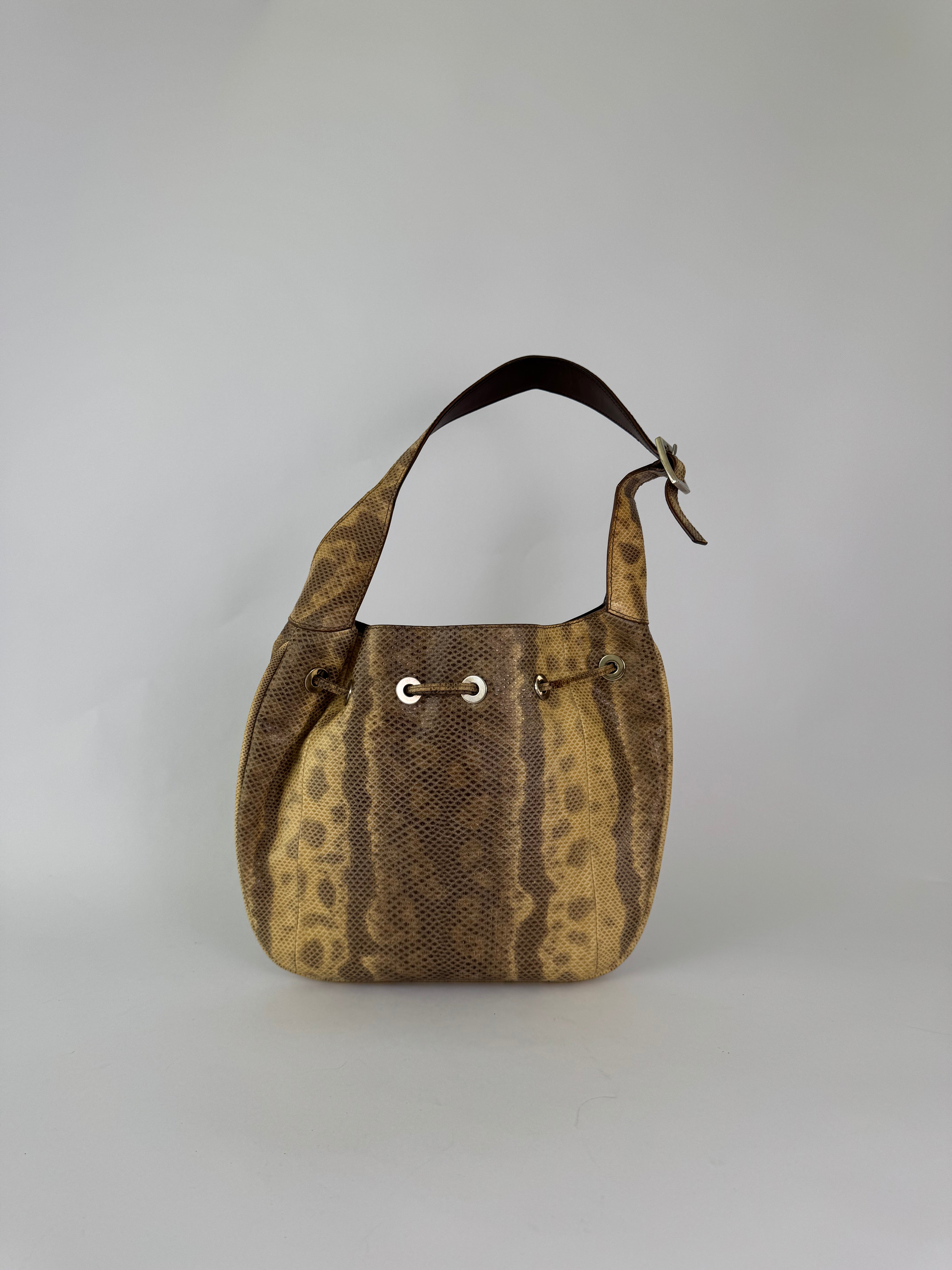 Gucci Vintage Python Shoulder Bag