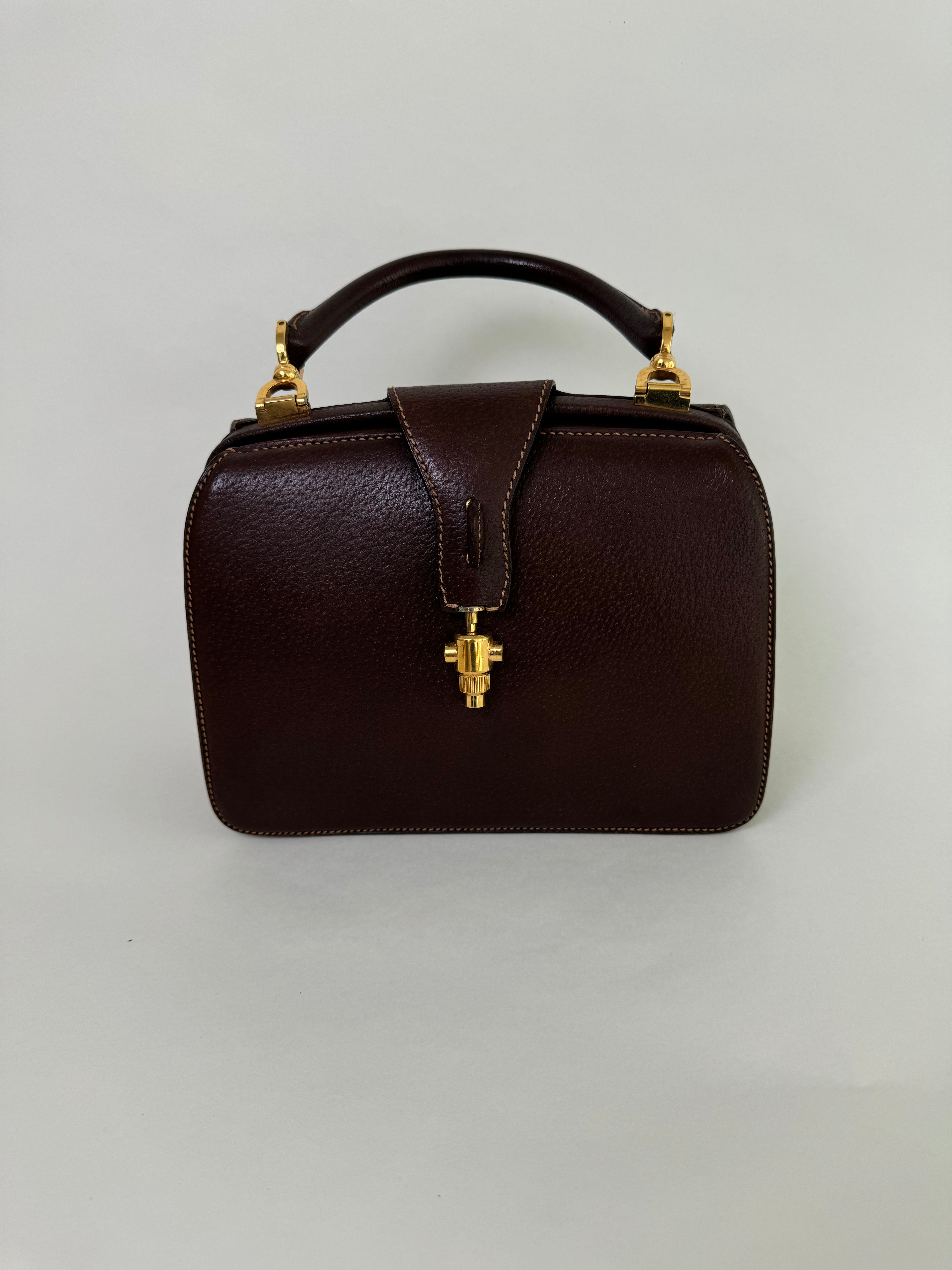 Gucci Brown Leather Jackie Handbag