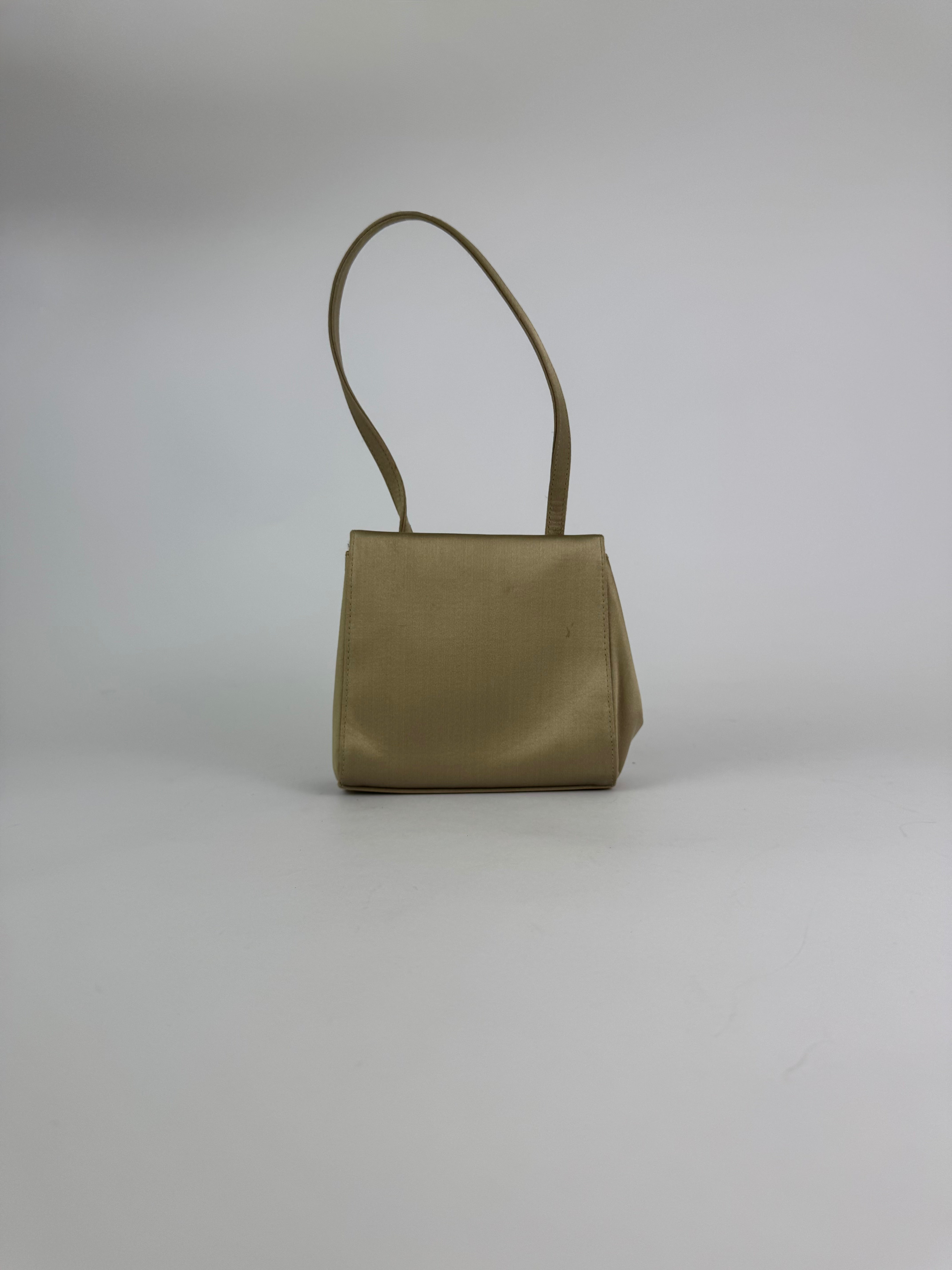 Chanel Satin Camellia Evening Bag