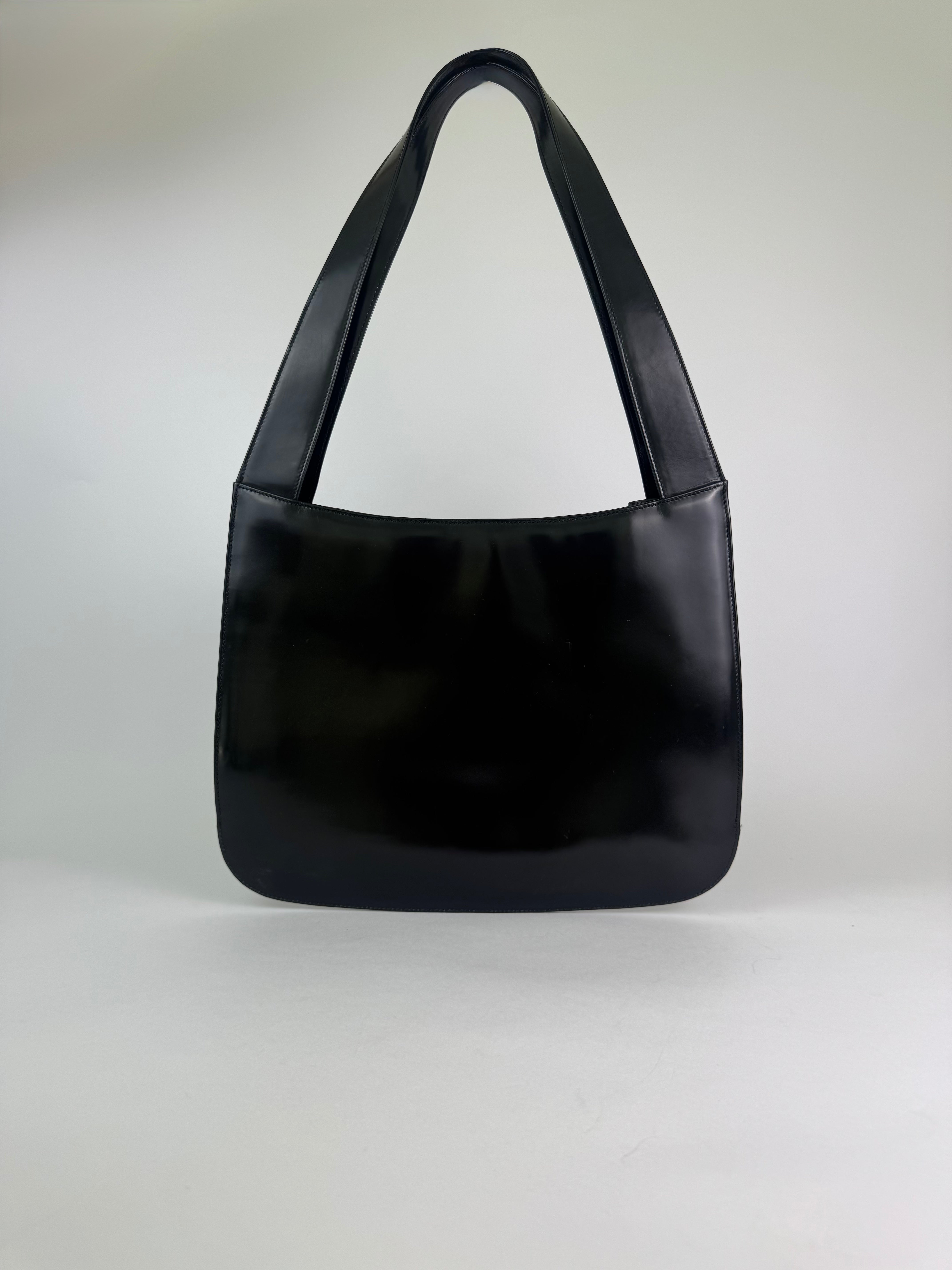 Gucci Tom Ford Slim Horsebit Shoulder Bag Black