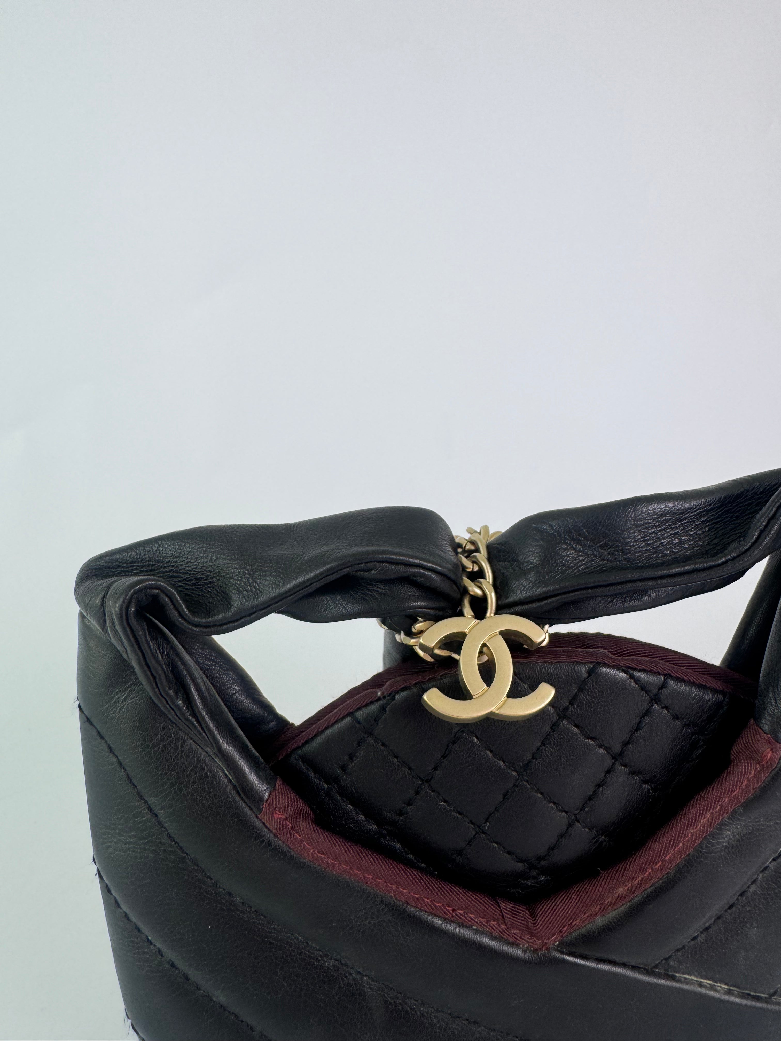 Chanel Vintage Chevron Evening Bag