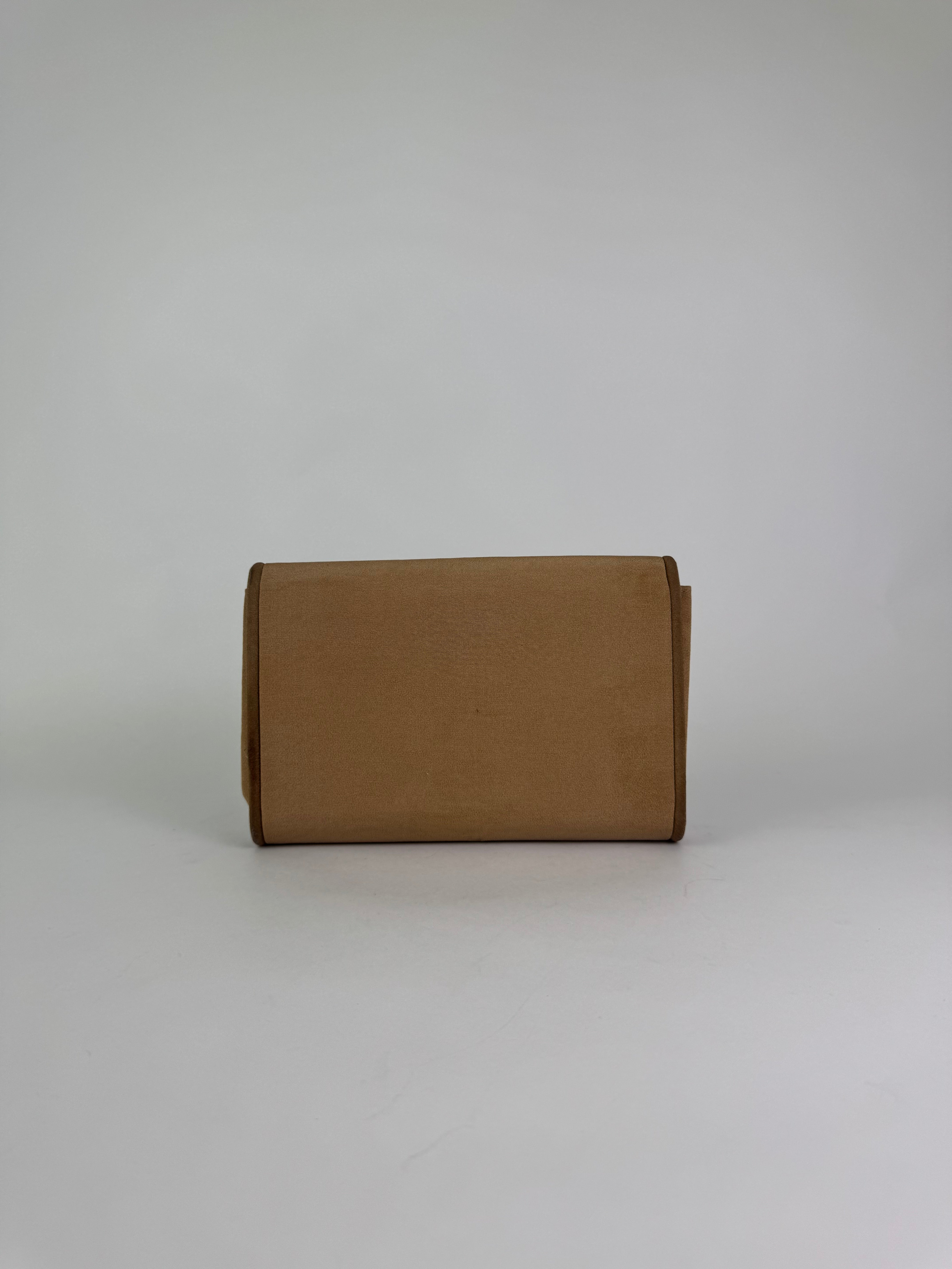 Gucci Neutral Canvas Clutch