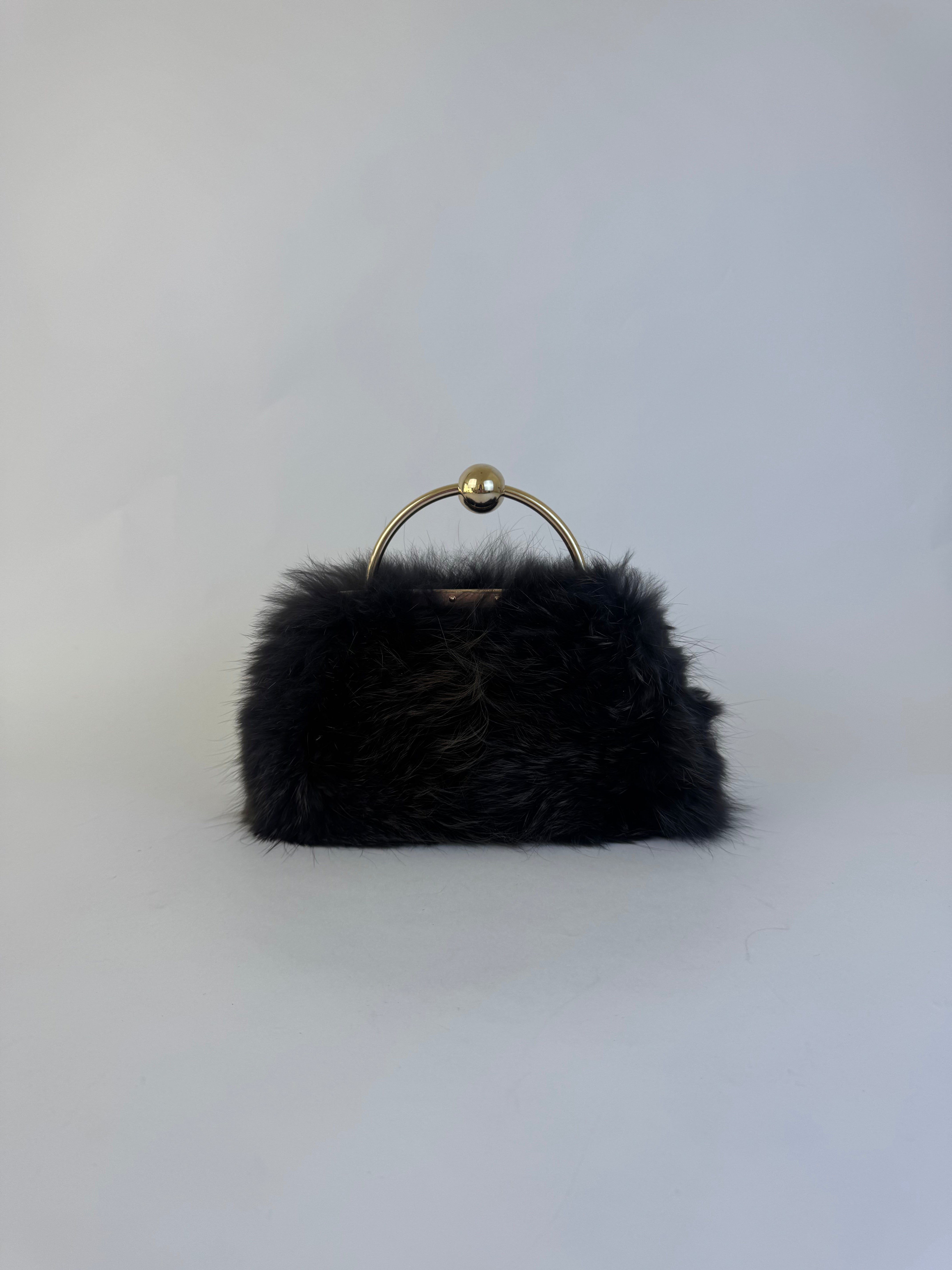 Gucci Vintage Mink Handbag Rare