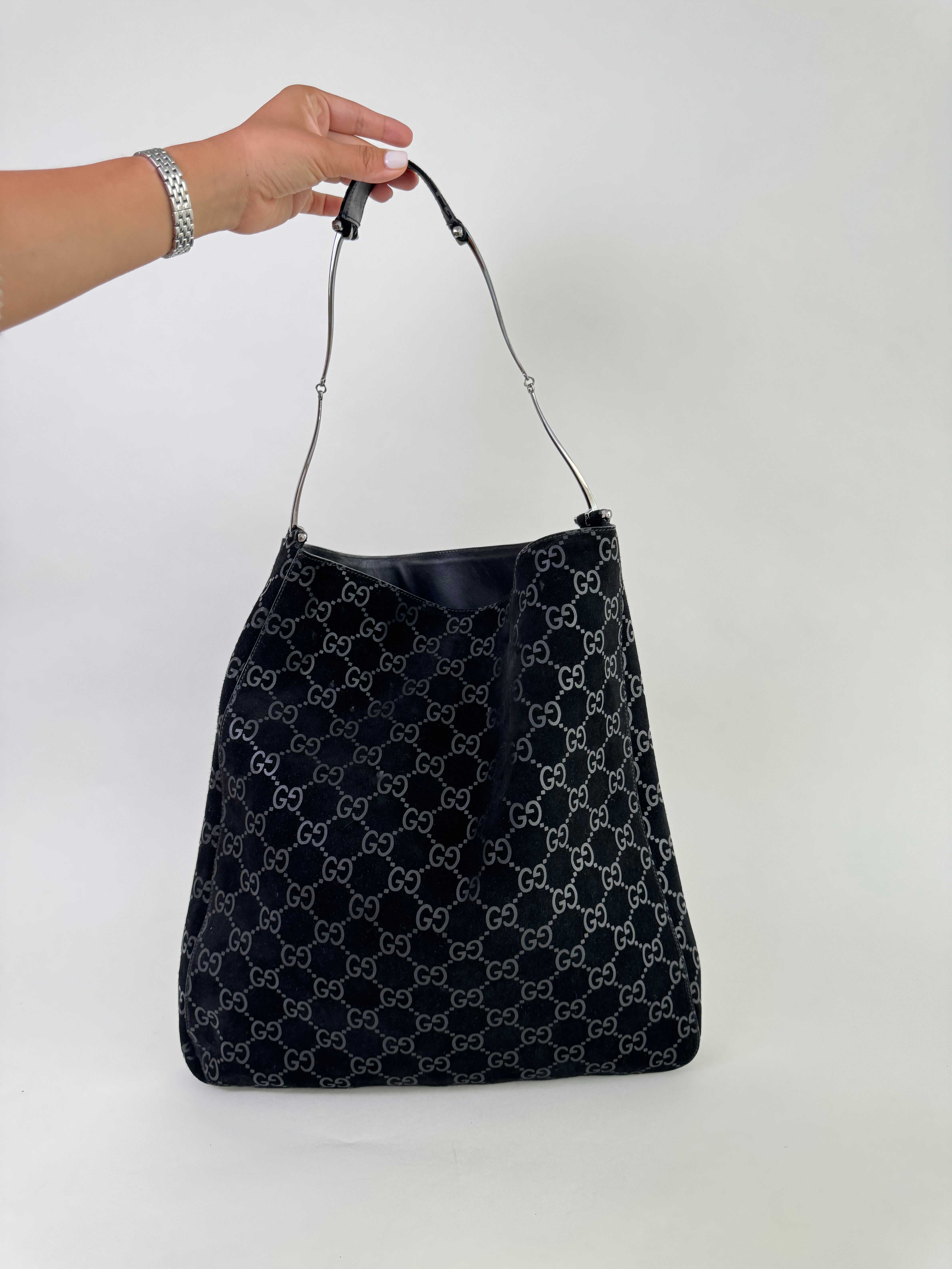 Gucci Tom Ford GG Canvas Hobo Bag Large