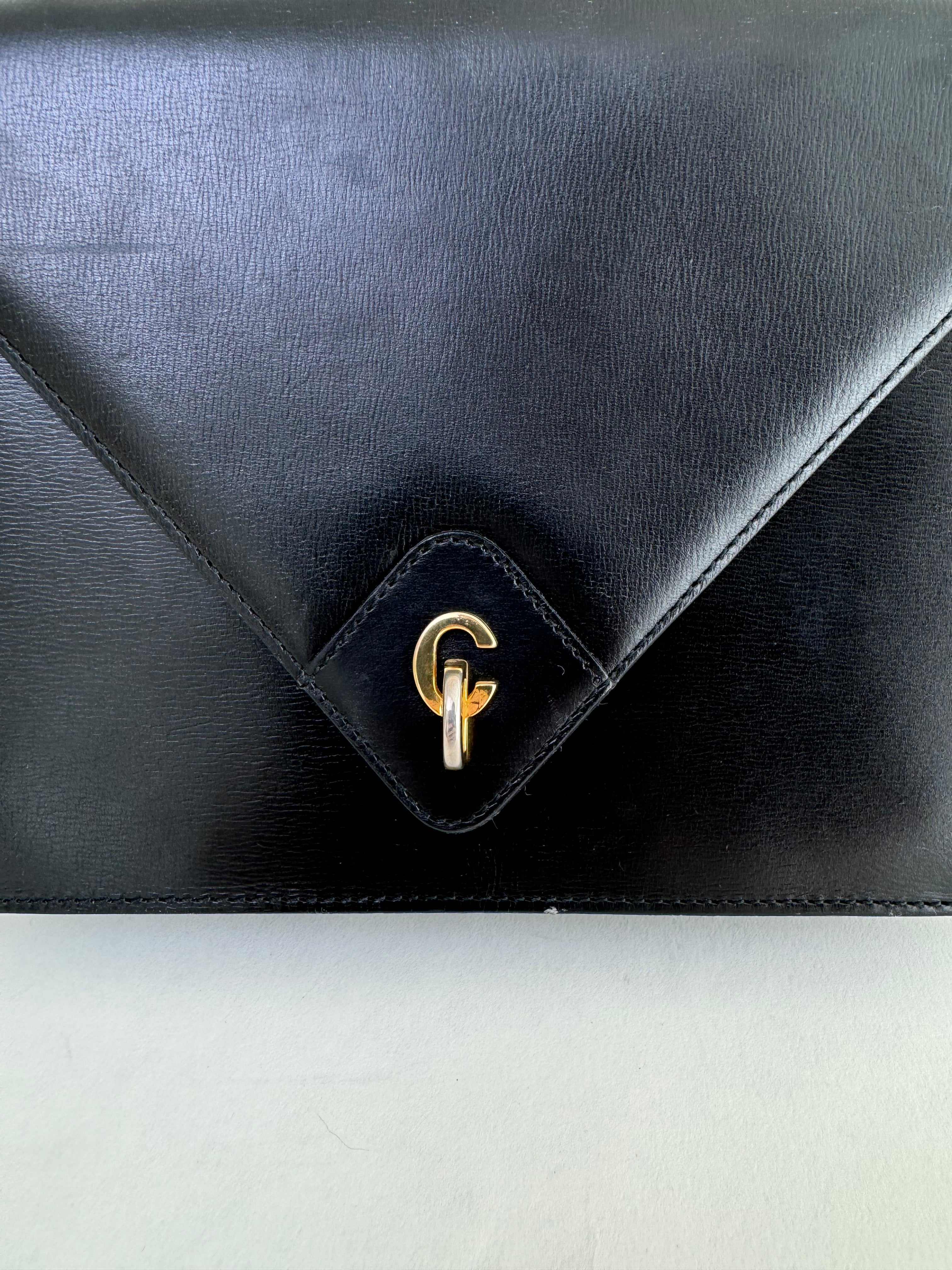 Christian Dior Vintage Leather Clutch/Cross Body Bag