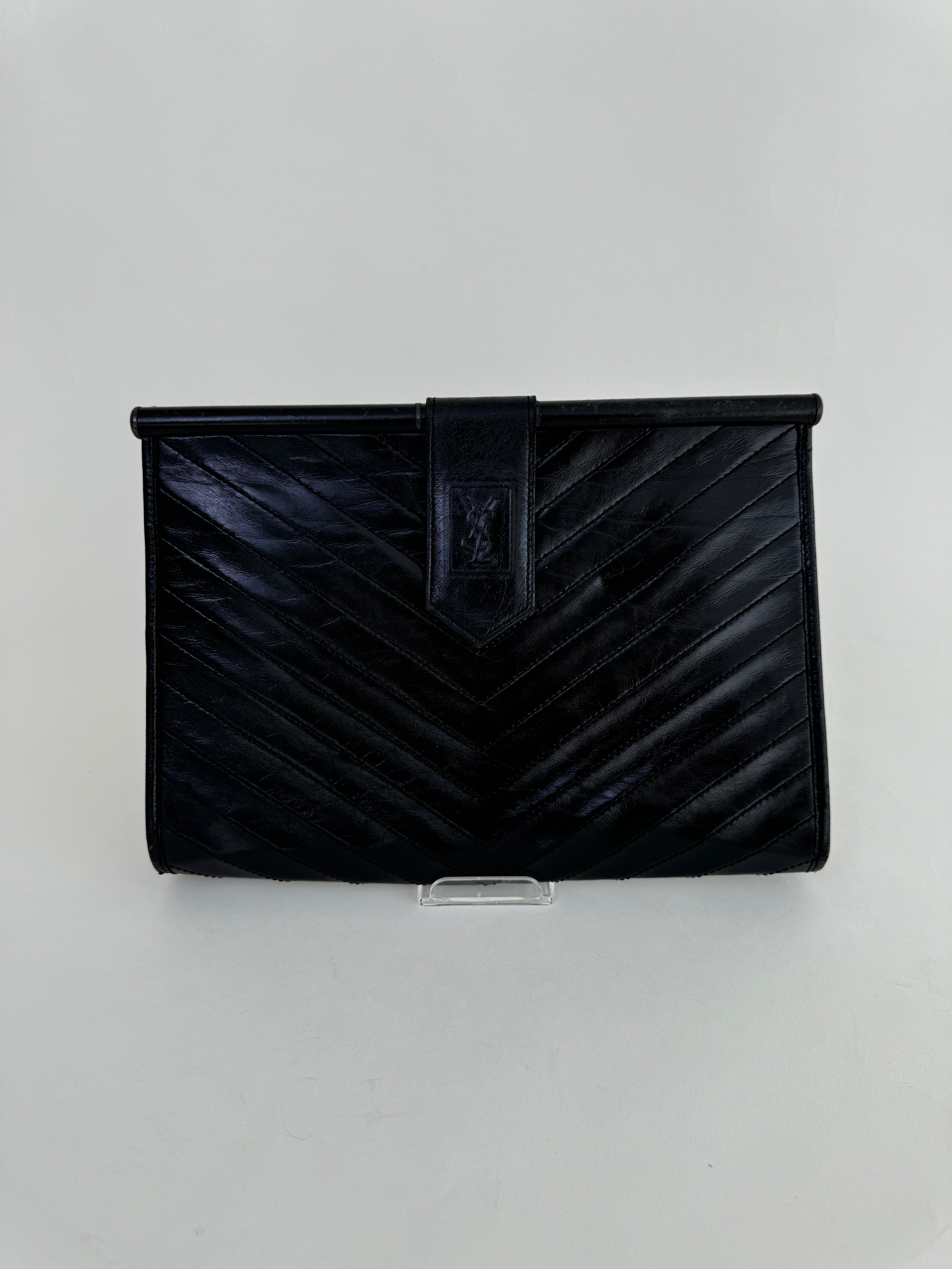 Yves Saint Laurent YSL Vintage Leather Clutch