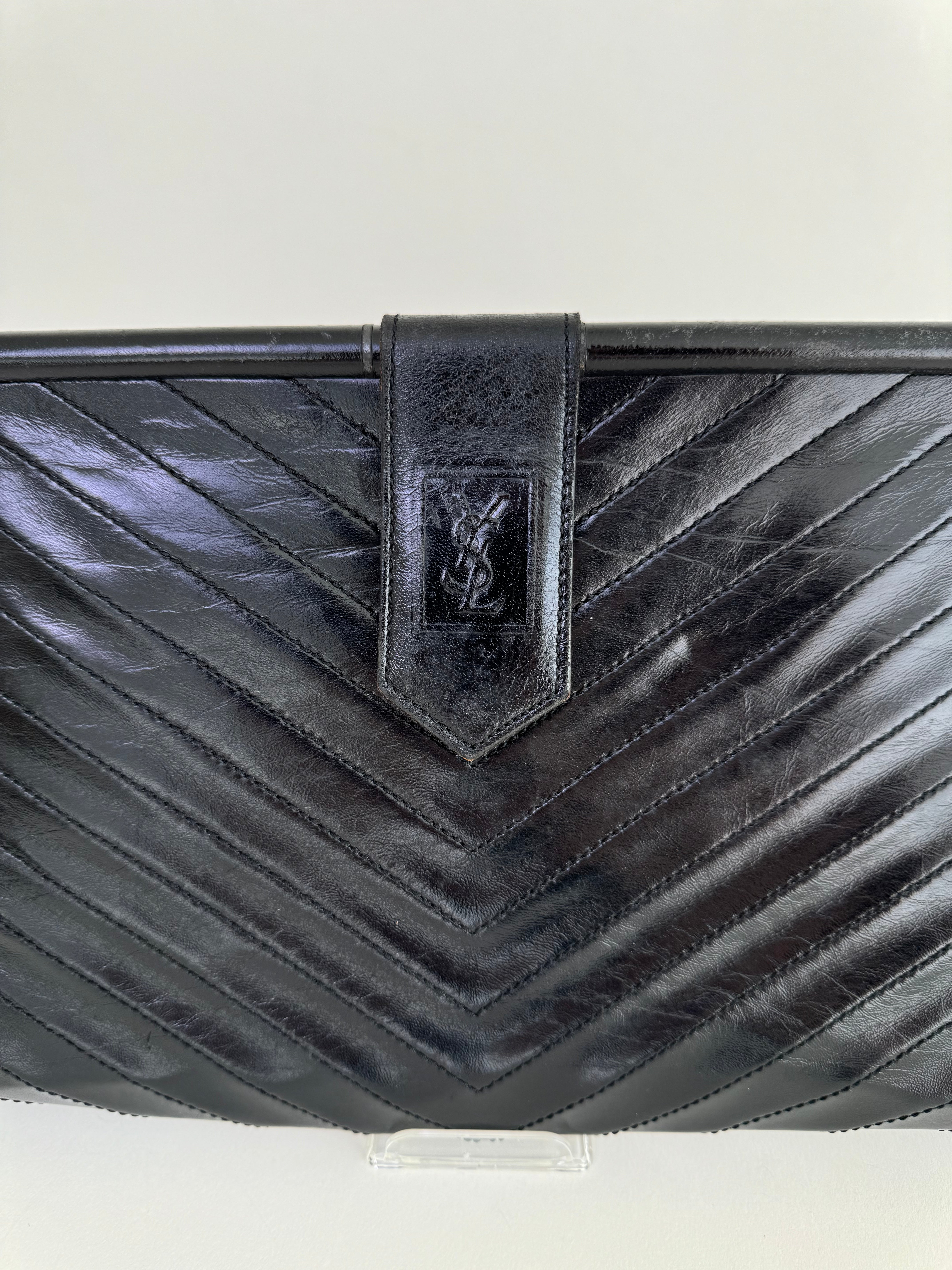 Yves Saint Laurent YSL Vintage Leather Clutch