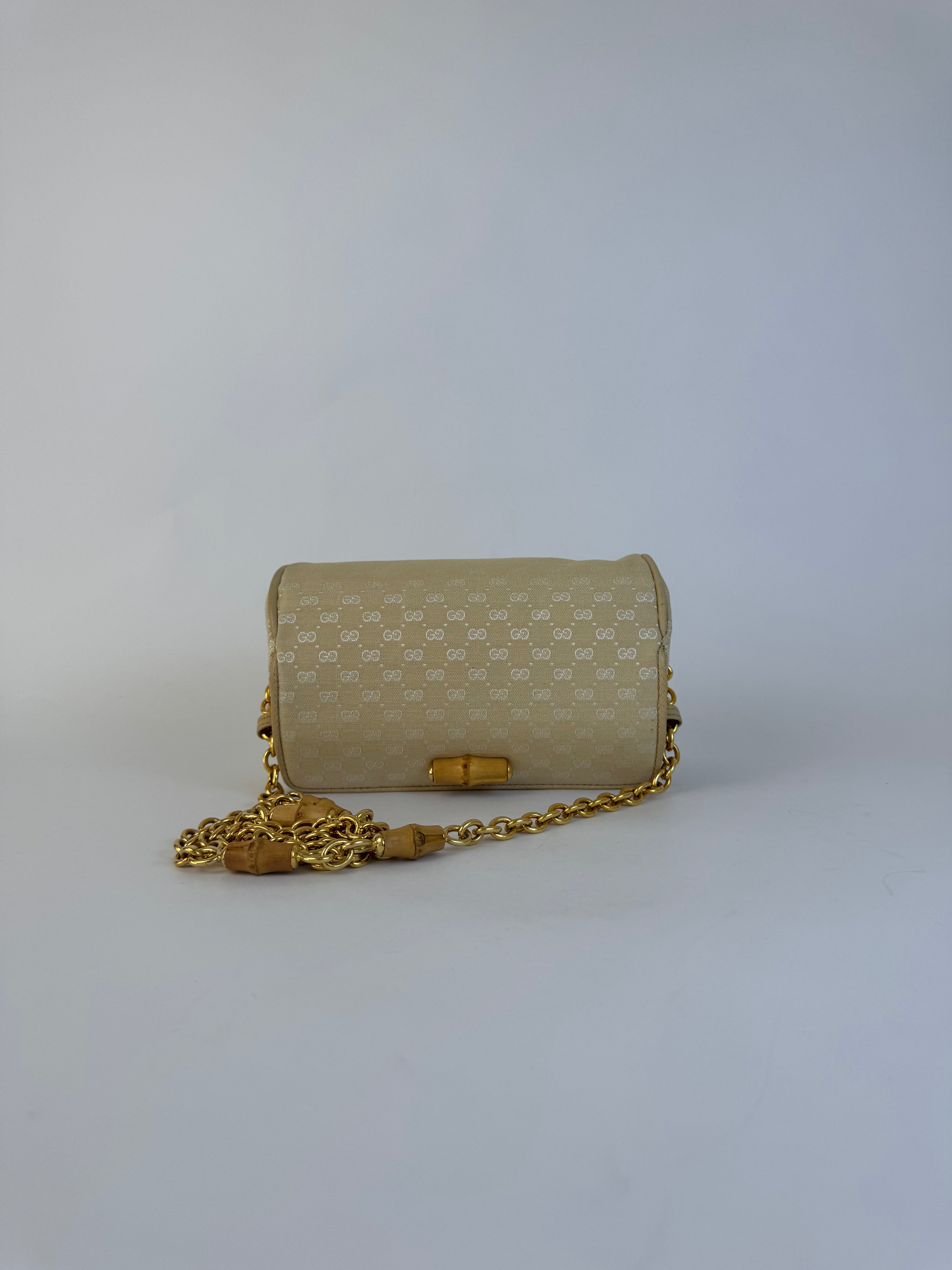 Gucci GG Bamboo Barrel Clutch