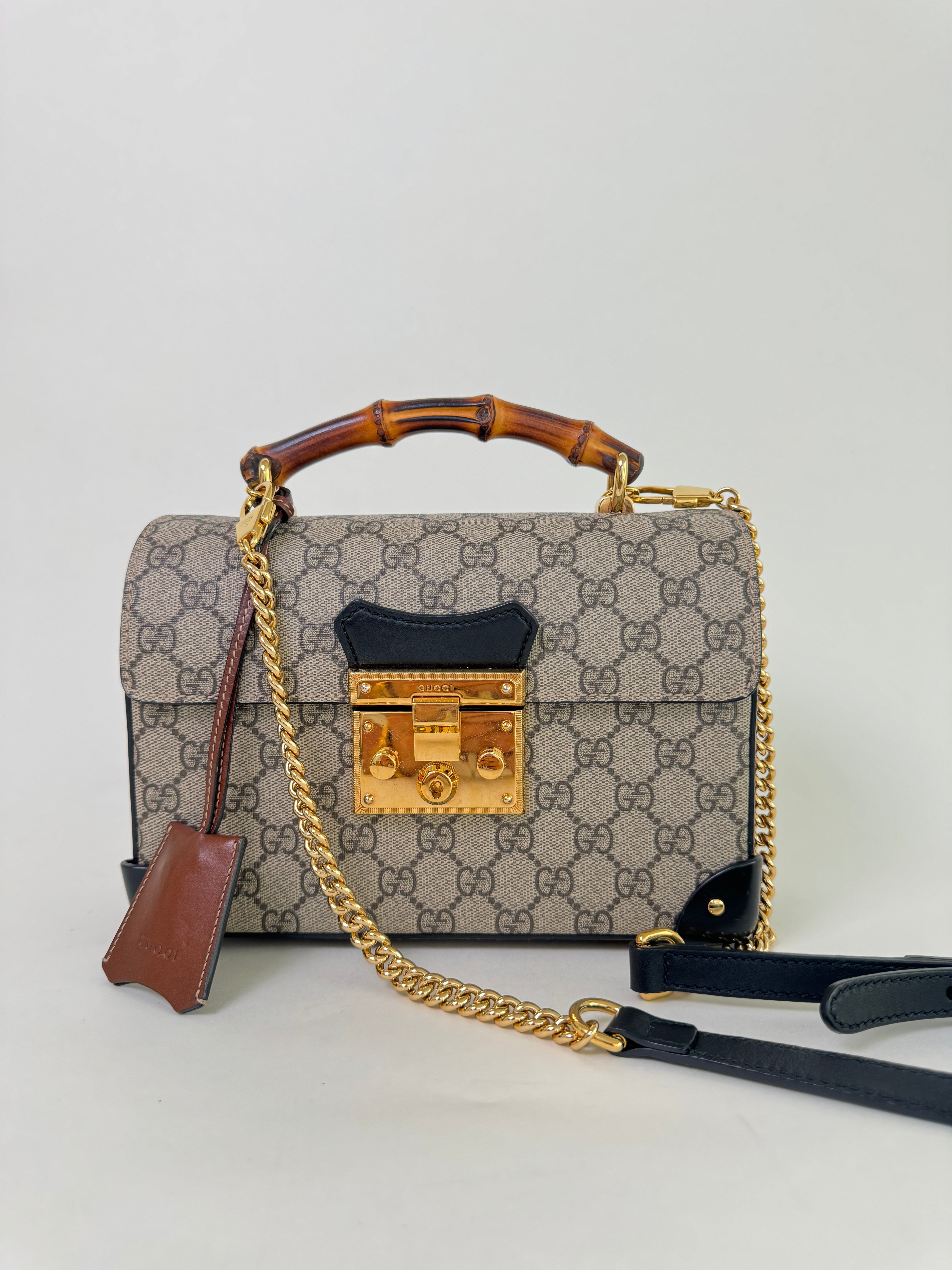 Gucci Padlock Bamboo Shoulder Bag