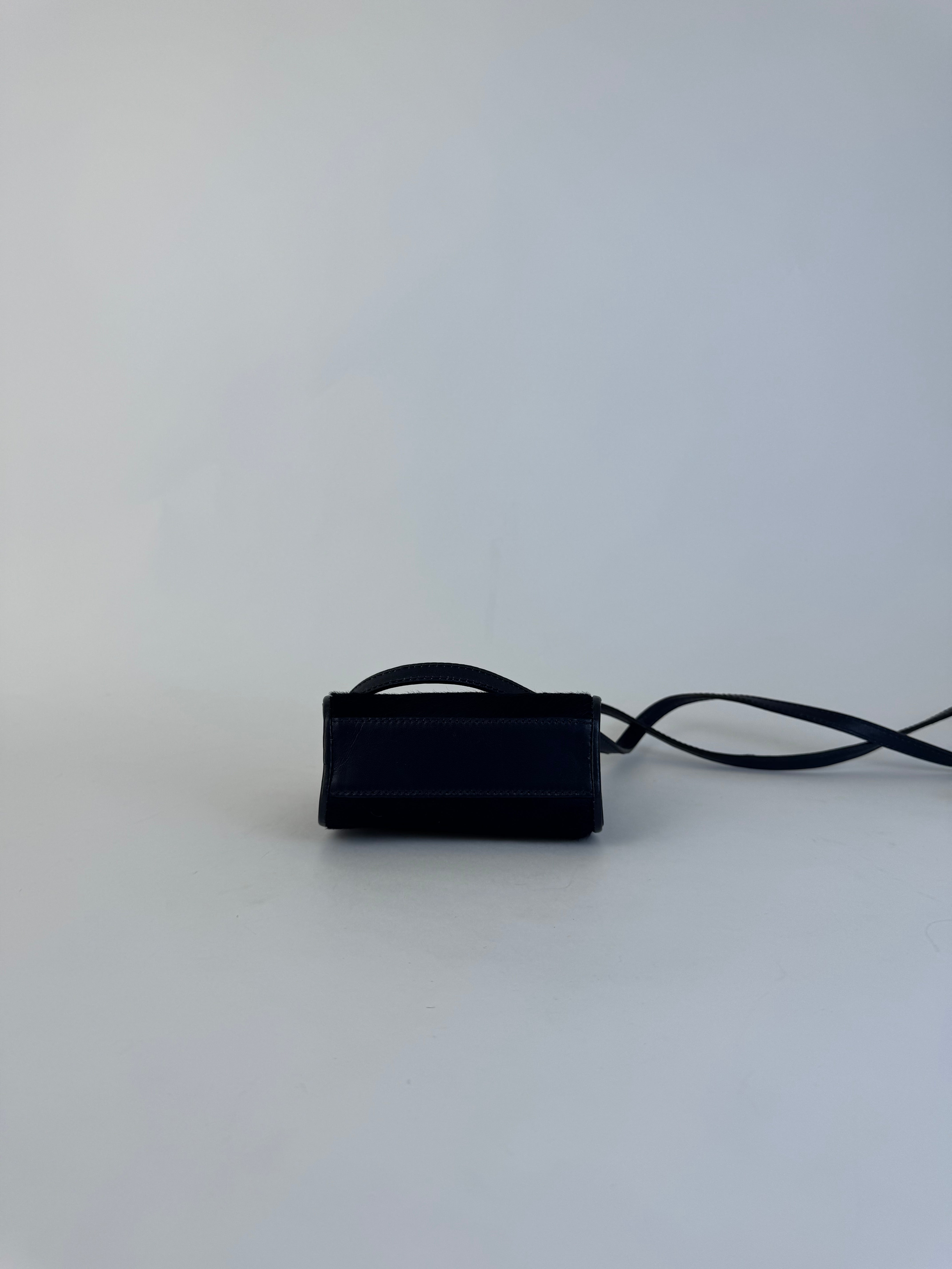 Gucci Navy Ponyhair Crossbody Bag