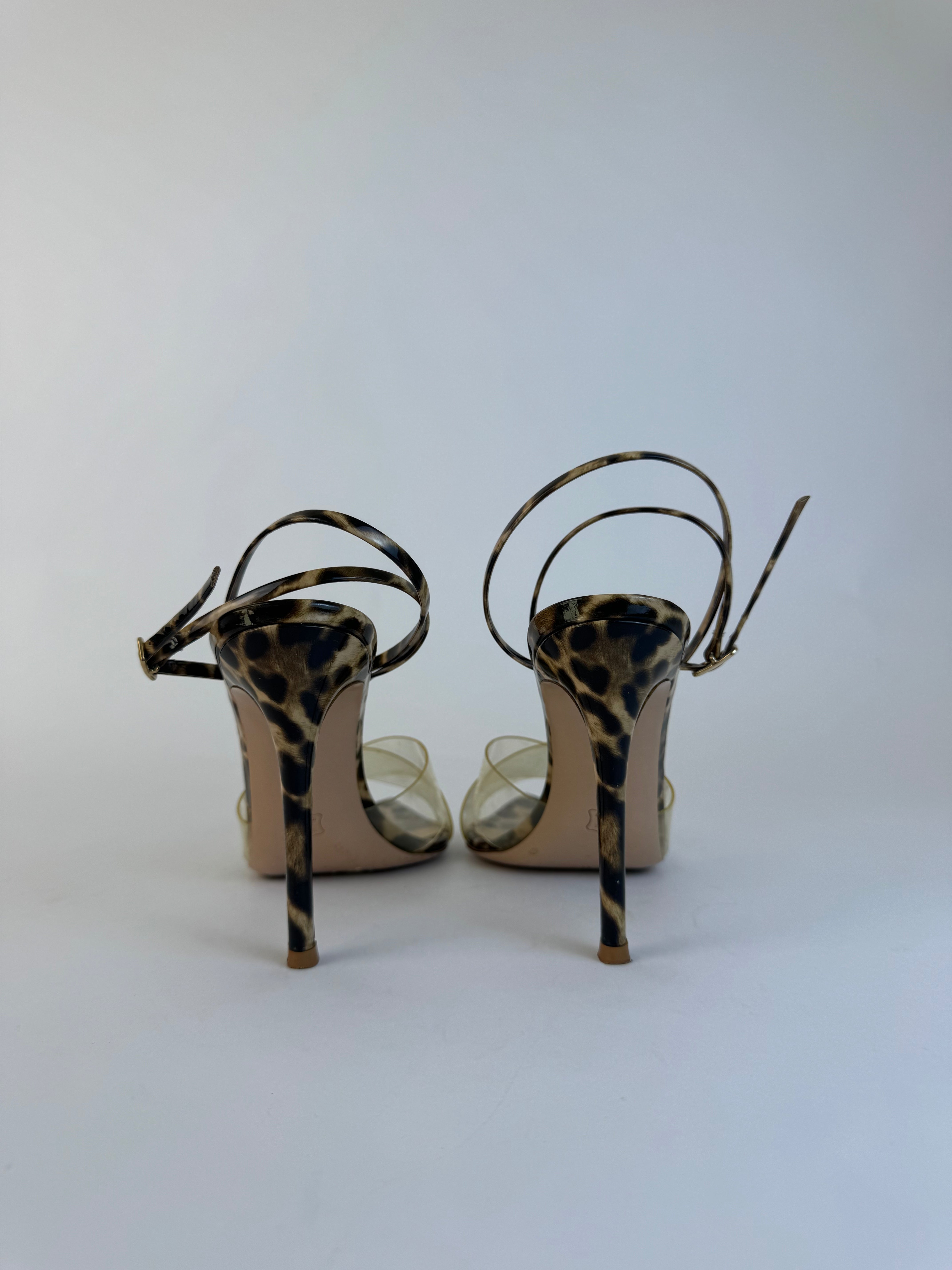 Gianvito Rossi Leopard PVC Heels 37
