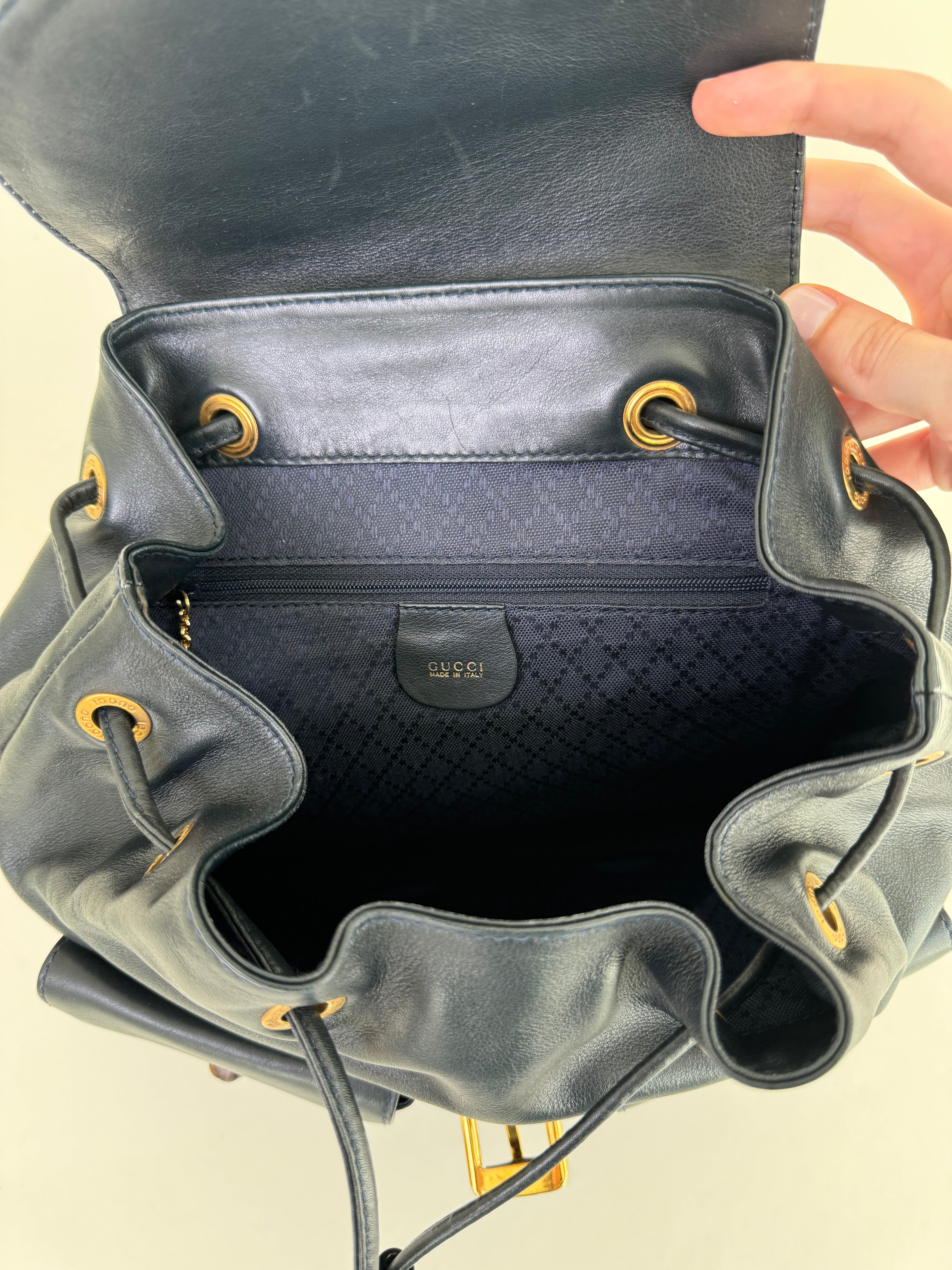 gucci bamboo mini backpack Gucci Bamboo Leather Backpack