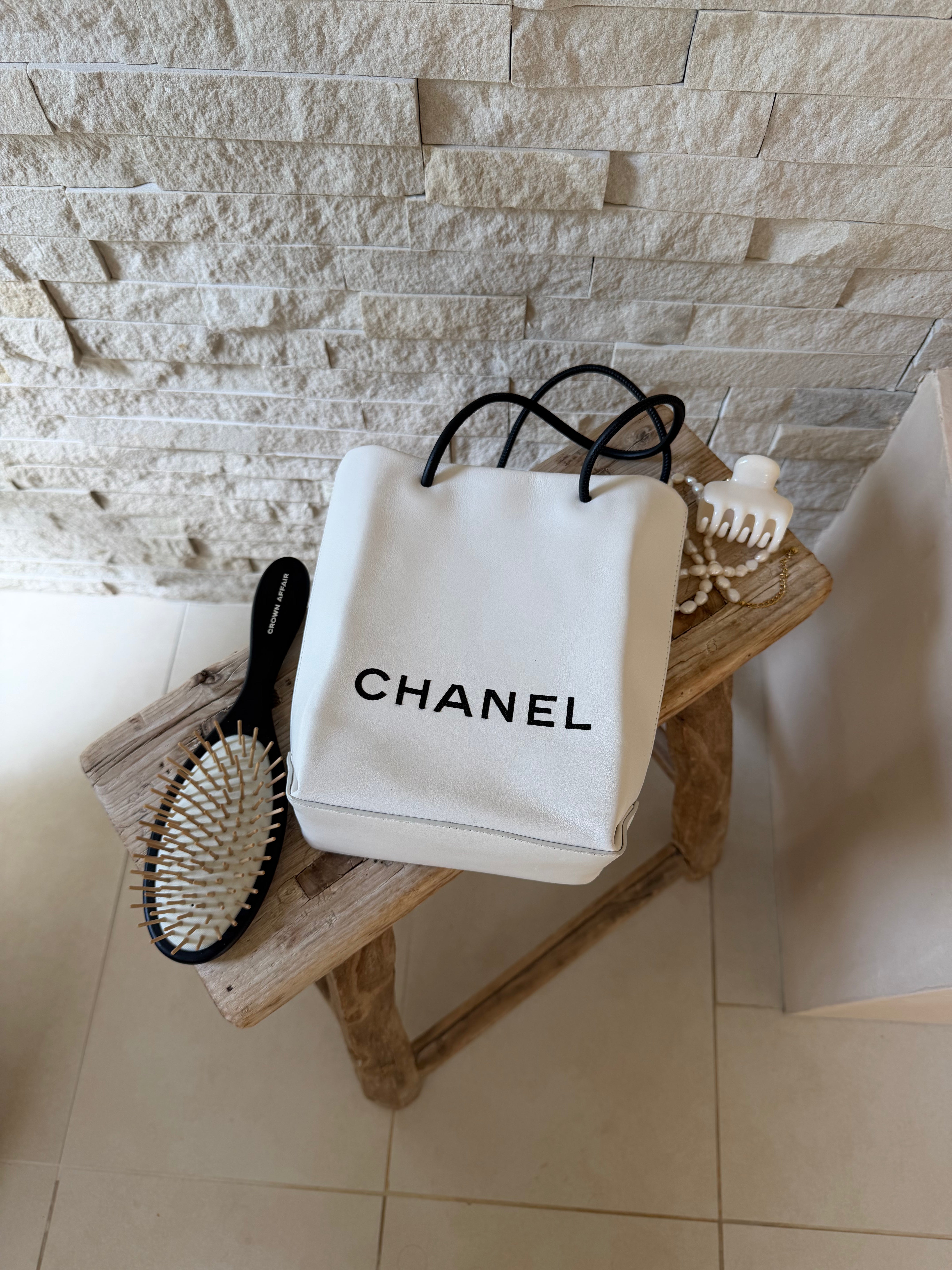 Chanel Vintage Leather Handle Bag