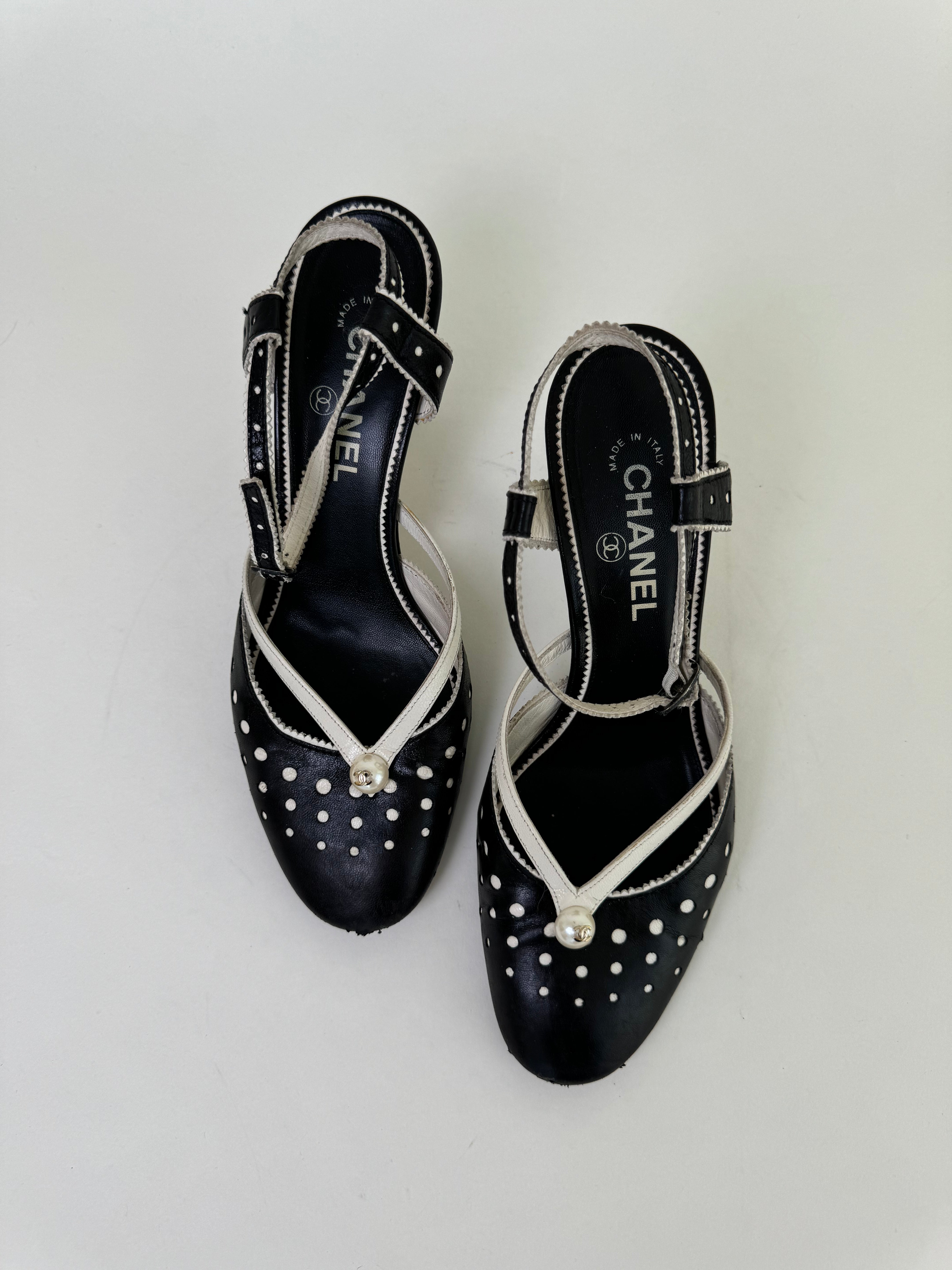 Chanel Vintage Slingbacks 39.5