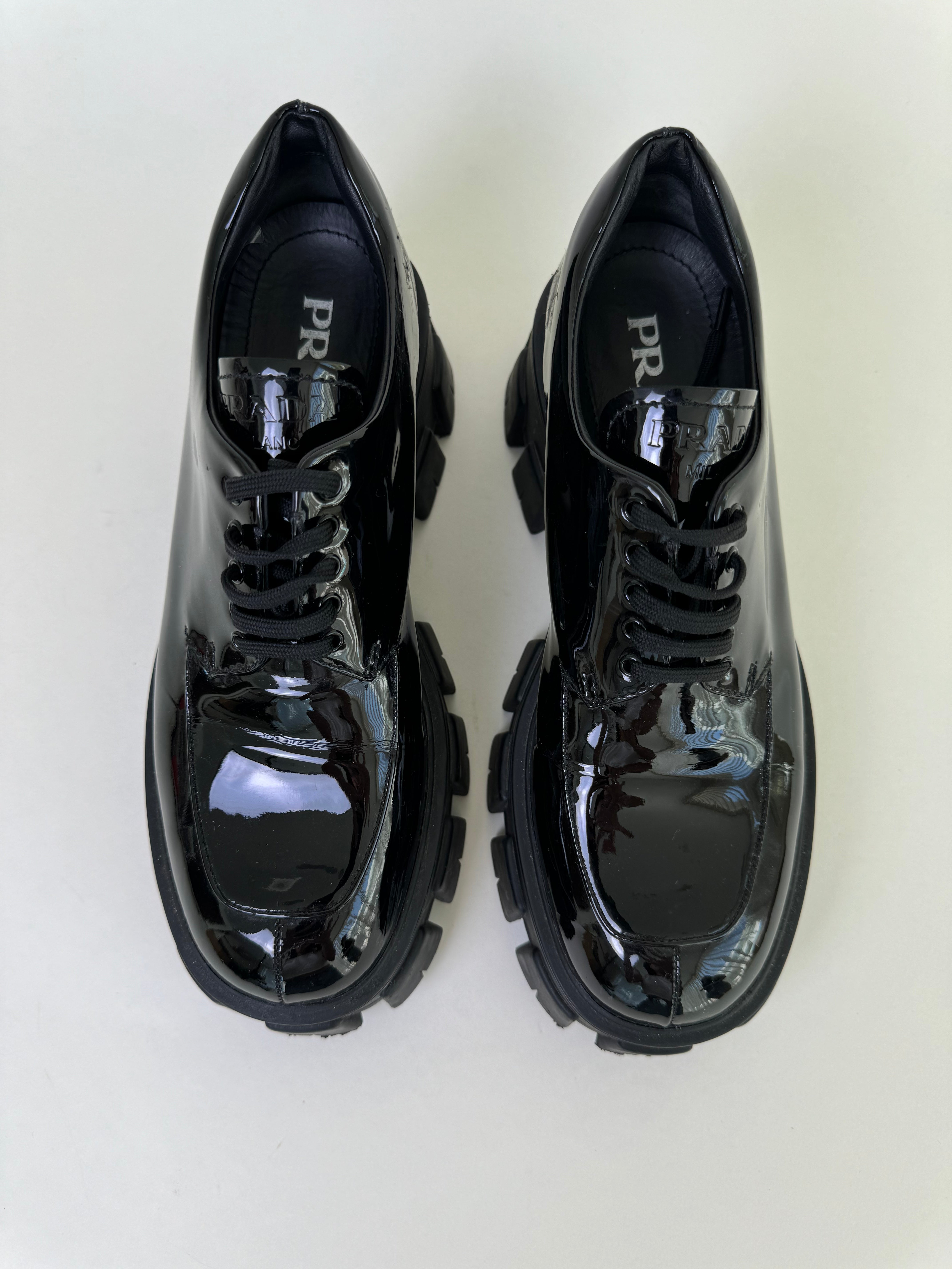 Prada Patent Leather Oxfords 10