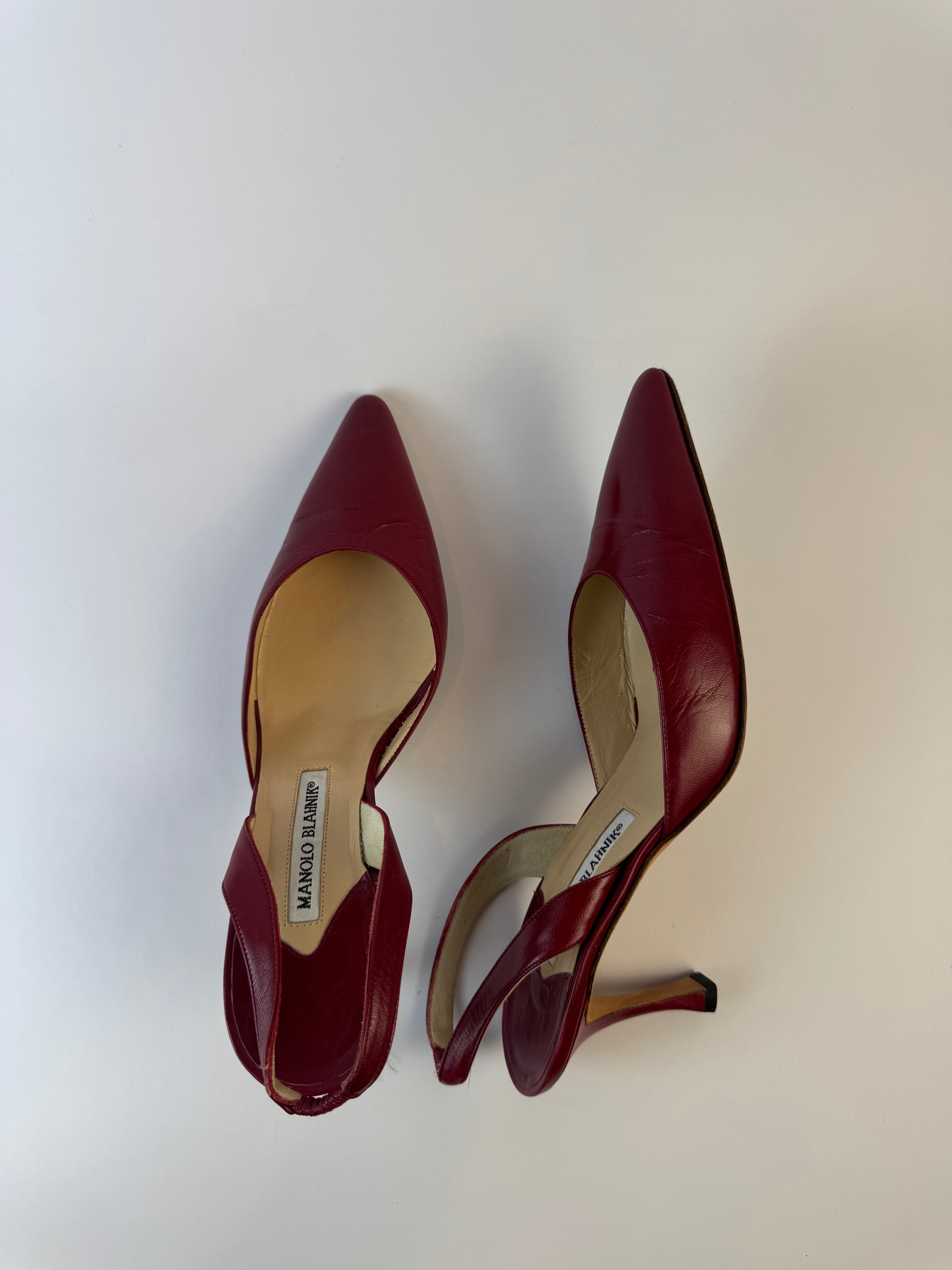 Manolo Blahnik Slingback Heels 39