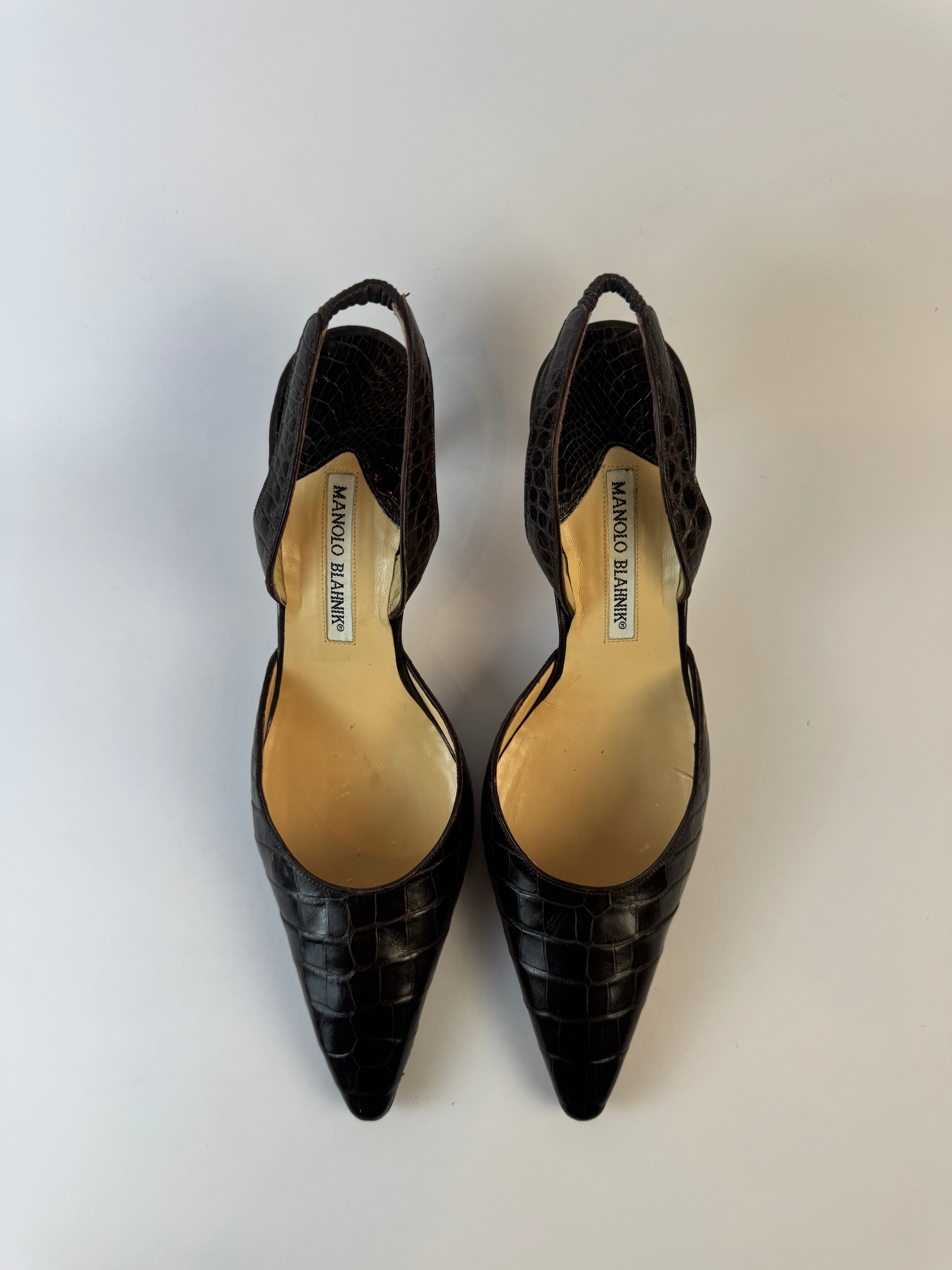 Manolo Blahnik Slingback Heels 39