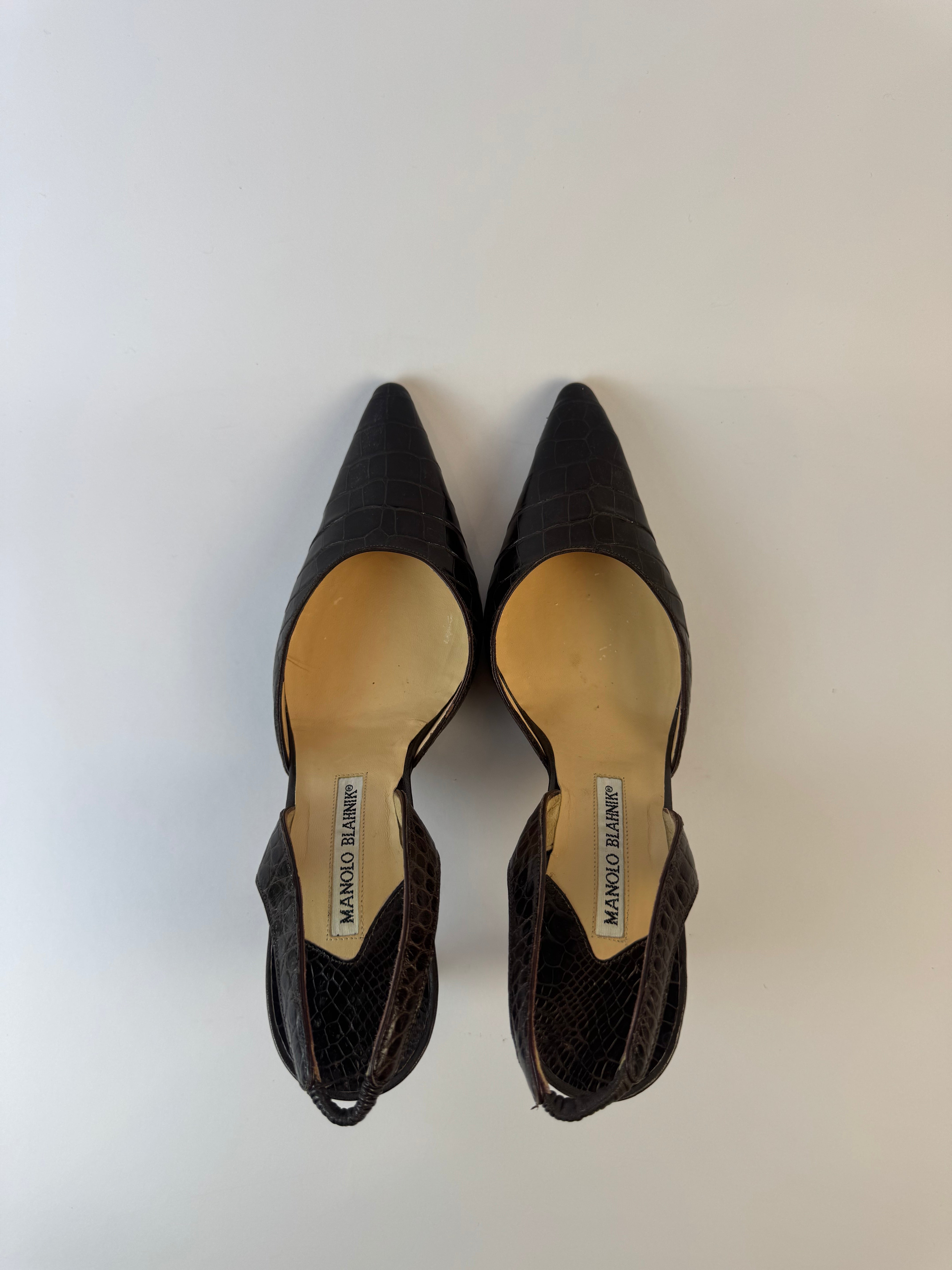 Manolo Blahnik Slingback Heels 39