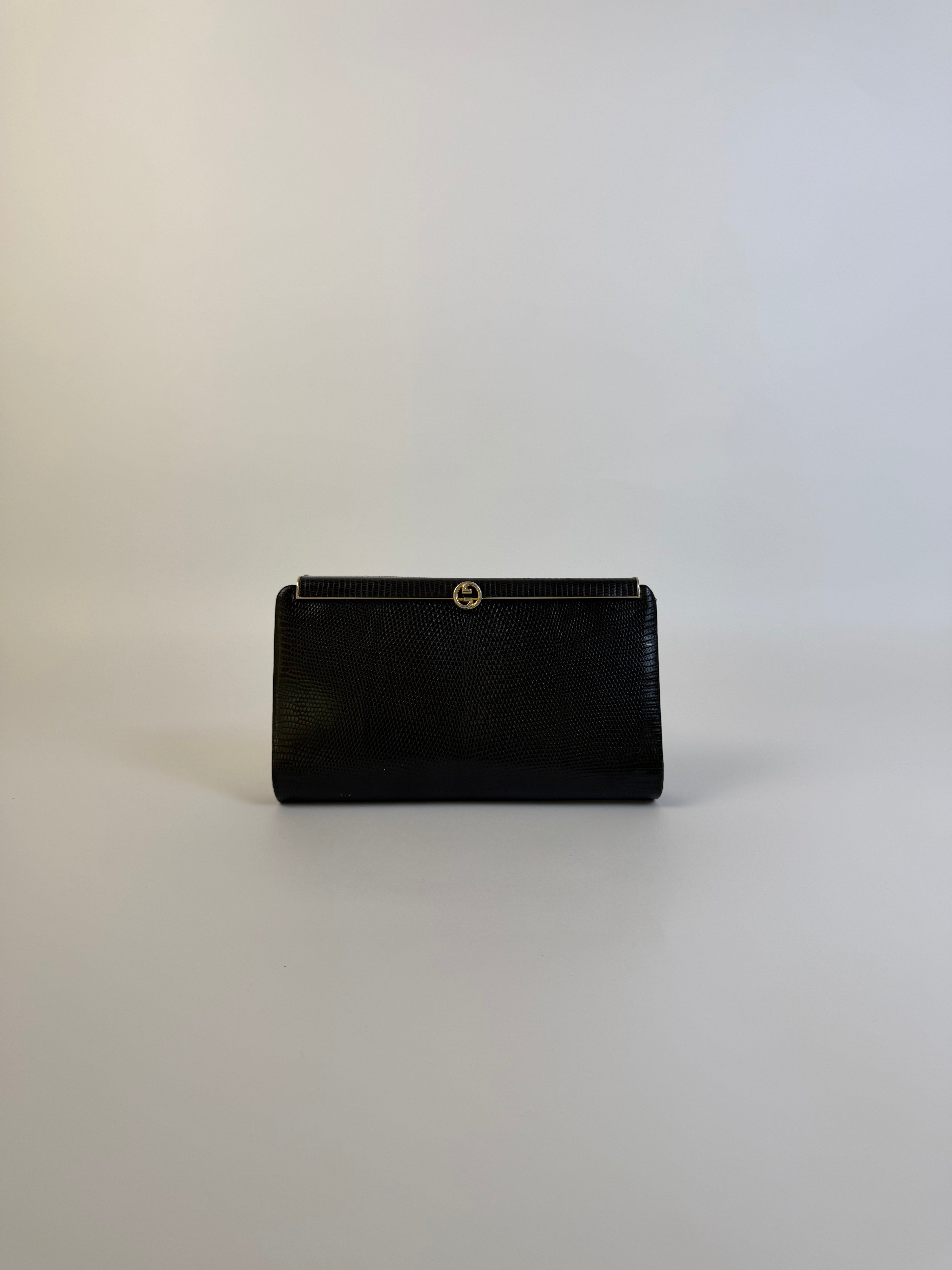 Gucci Vintage Lizard Clutch