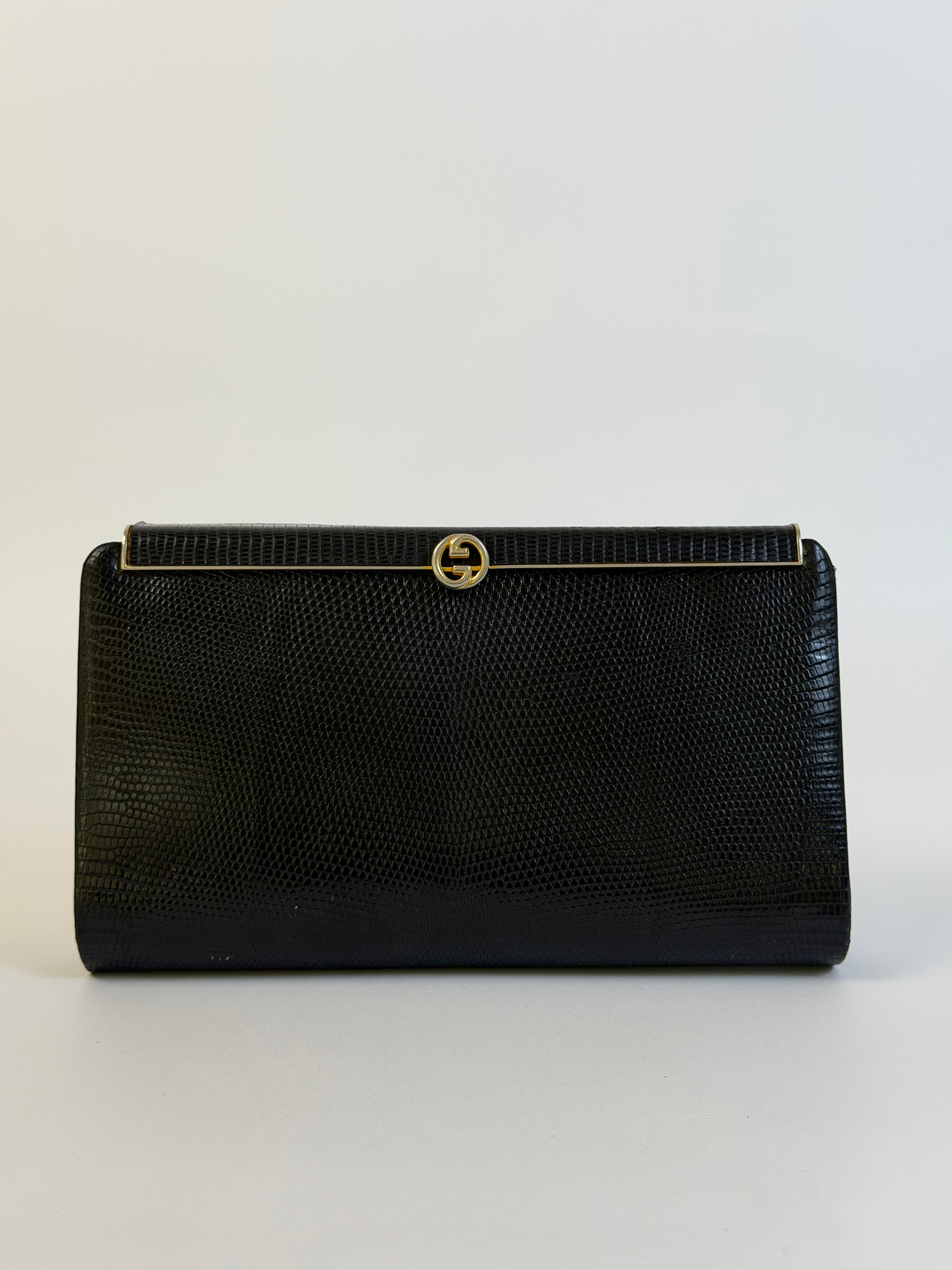 Gucci Vintage Lizard Clutch