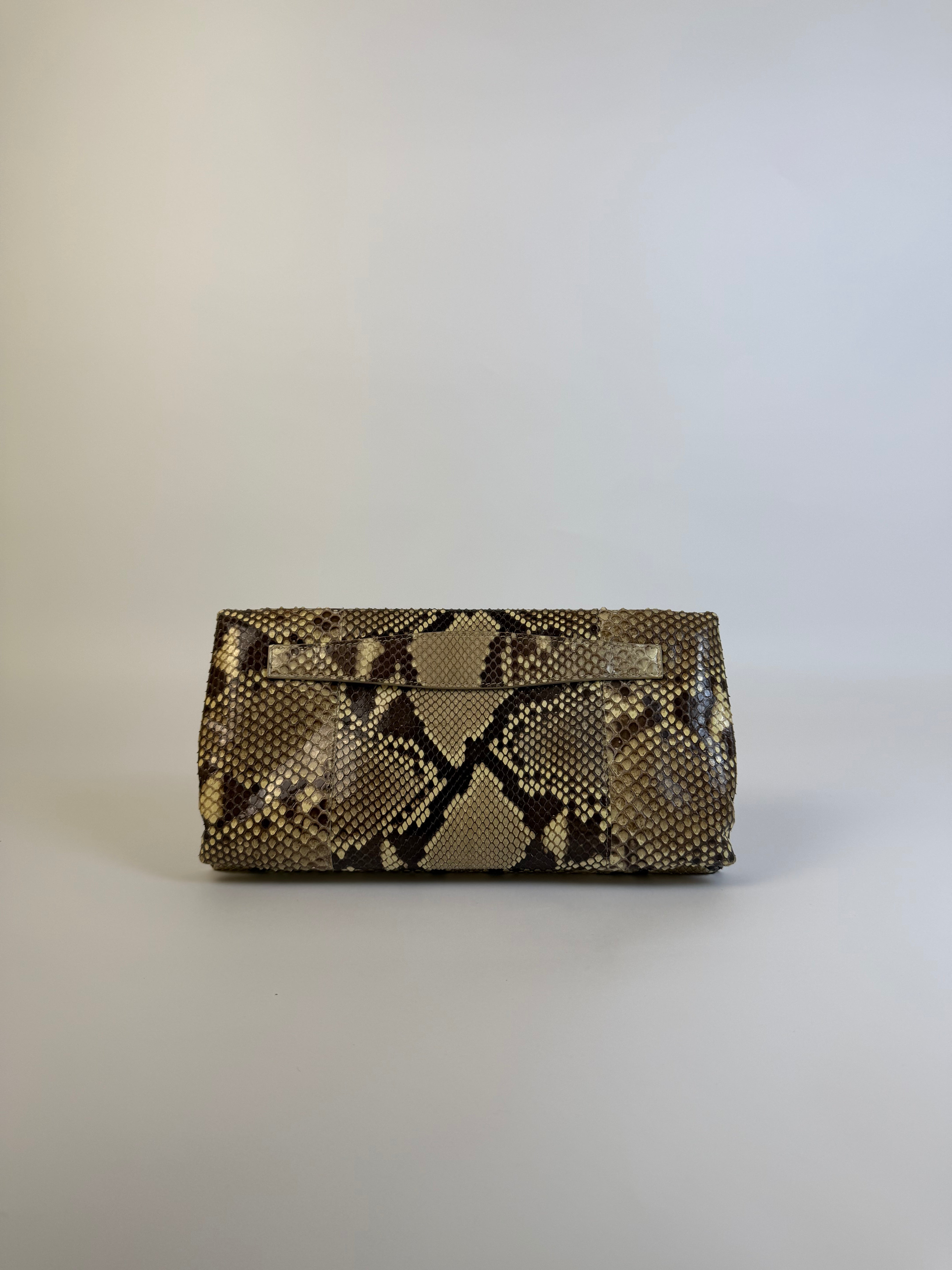 Prada Python Clutch