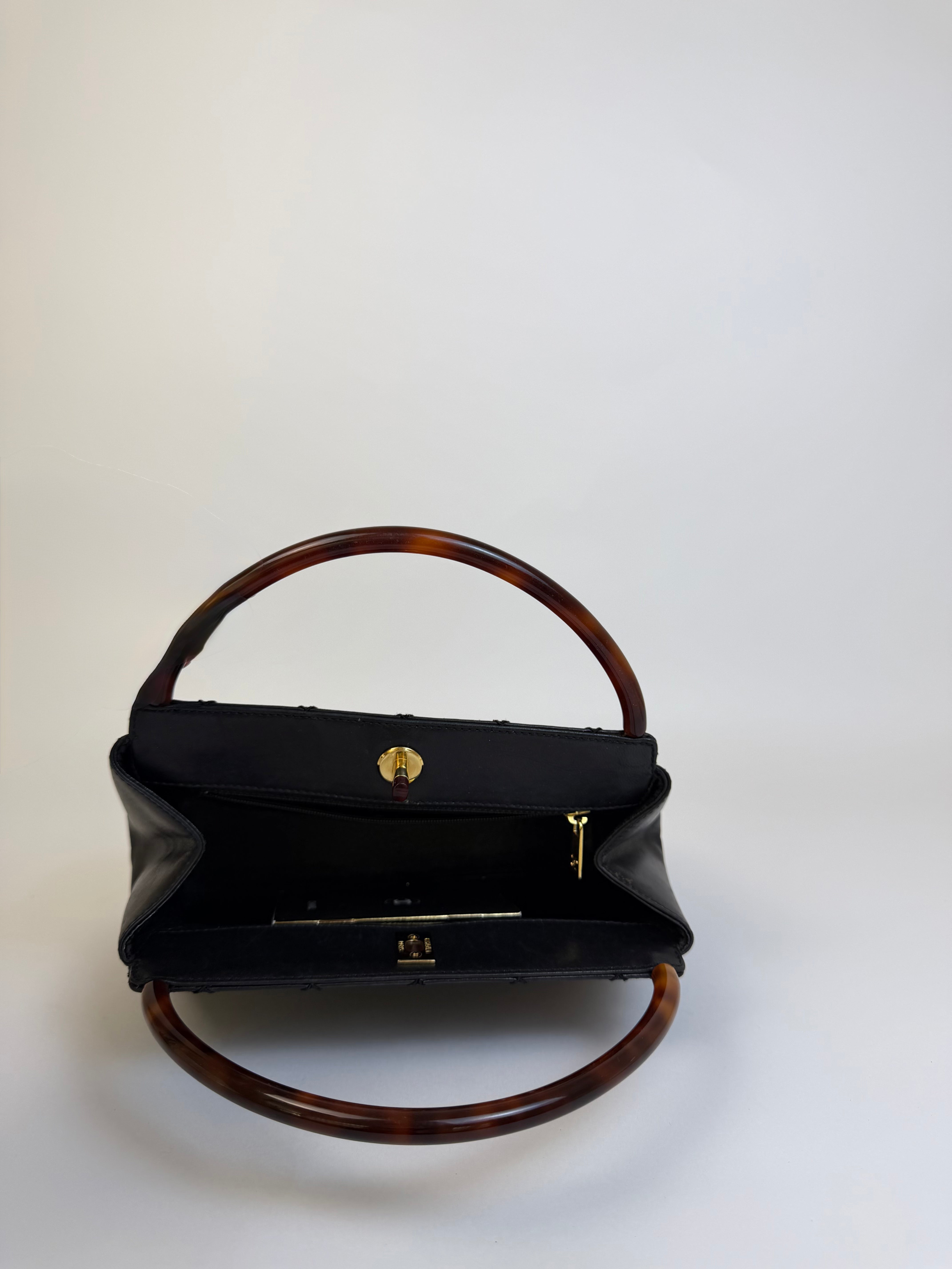 Chanel Vintage Lambskin Tortoise Handbag