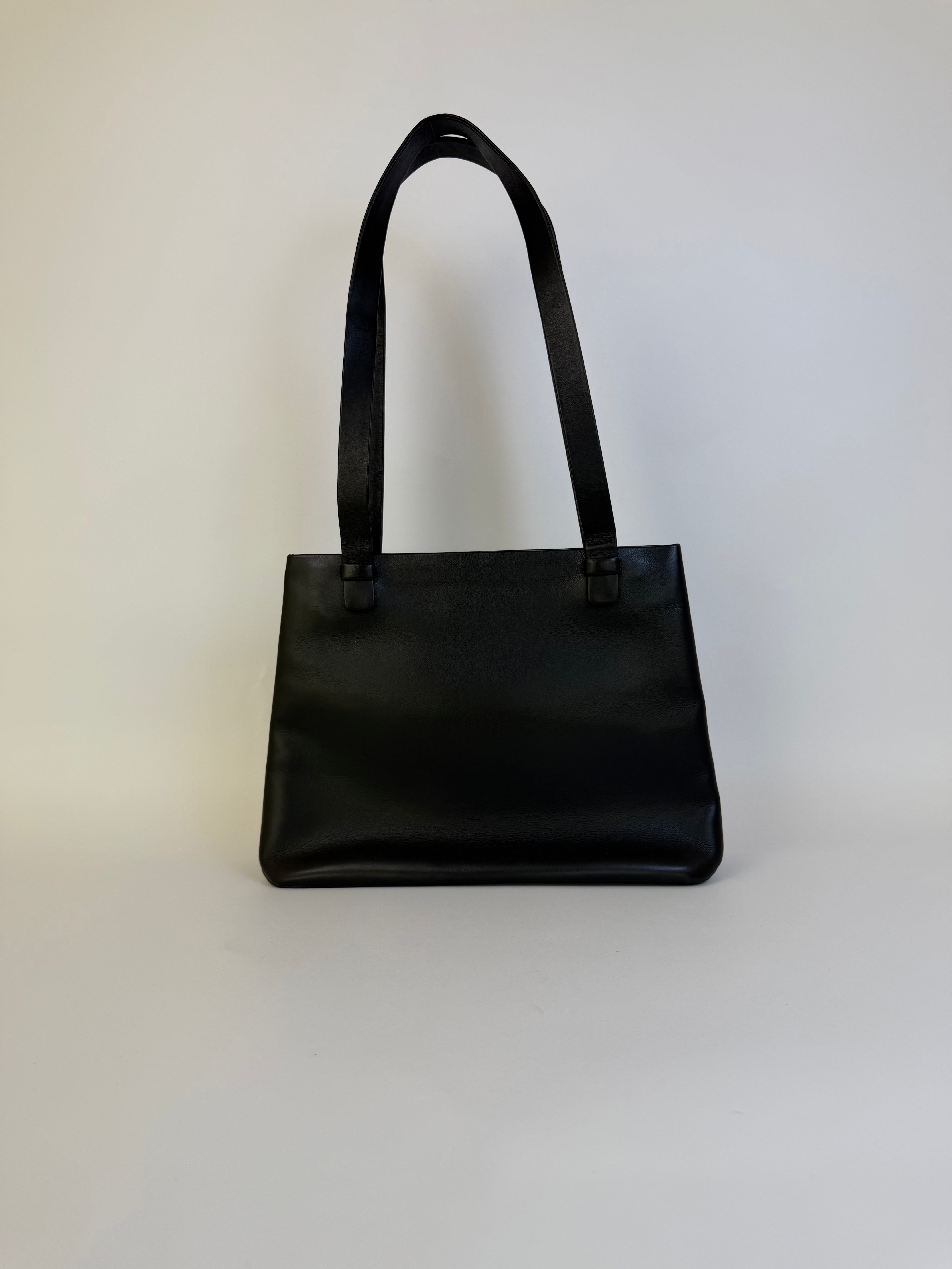 Chanel Logo Calfskin Shoulder Bag