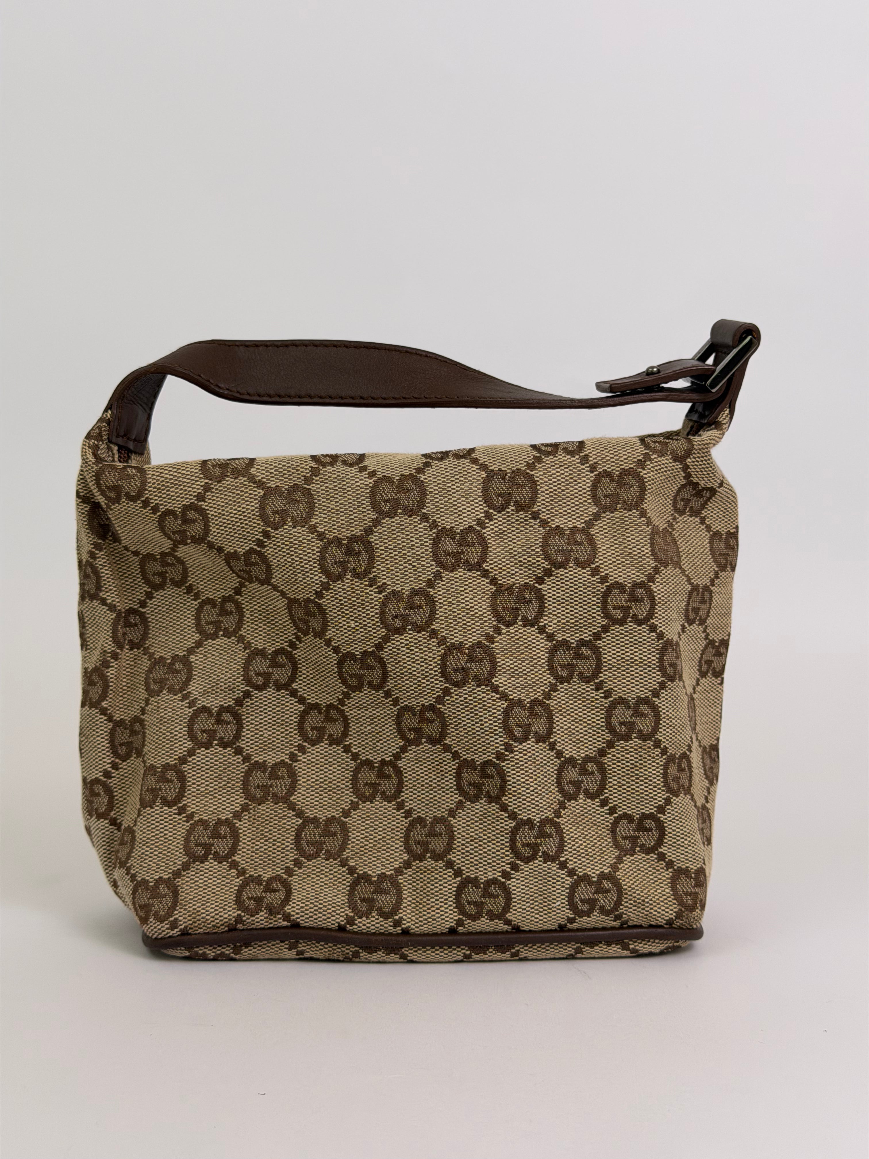 Gucci Vintage Canvas Handbag
