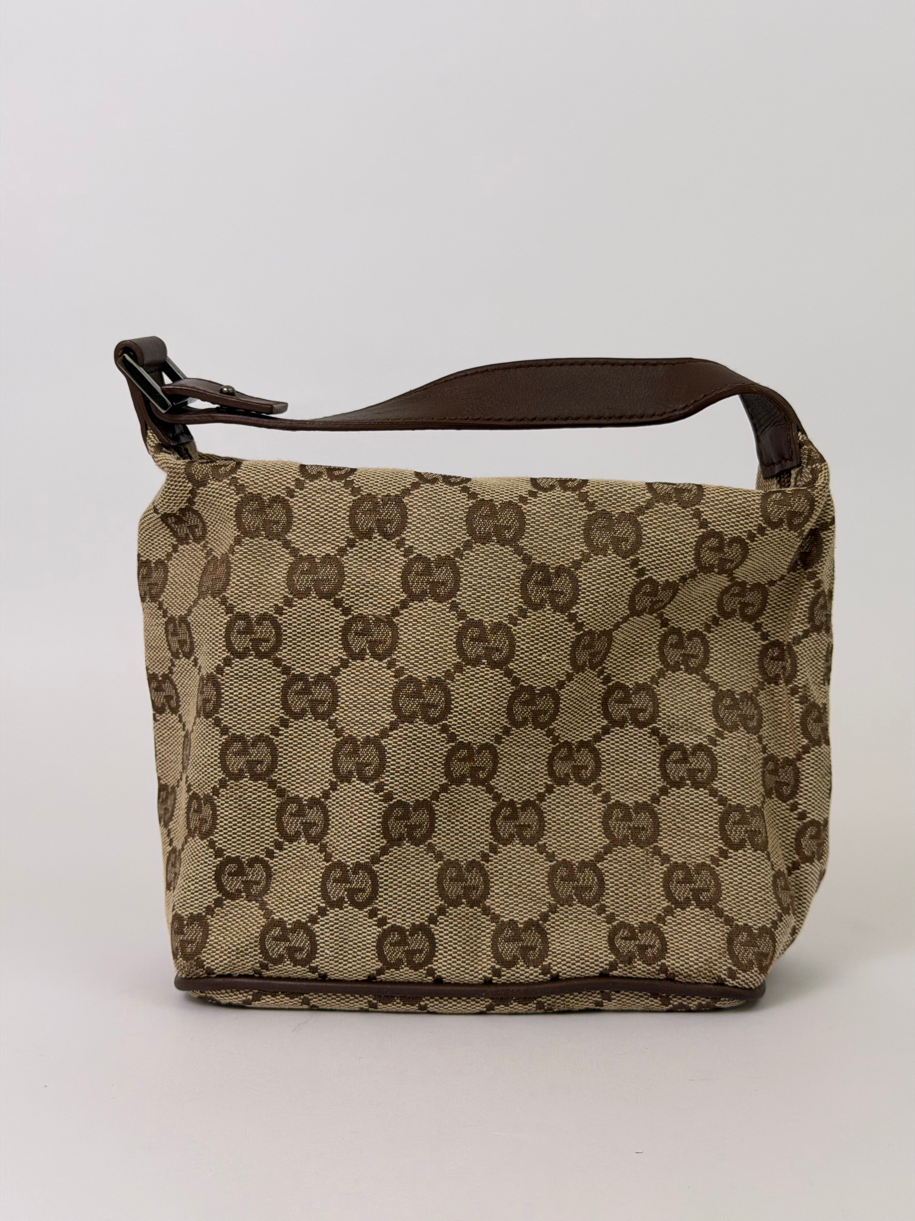 Gucci Vintage Canvas Handbag