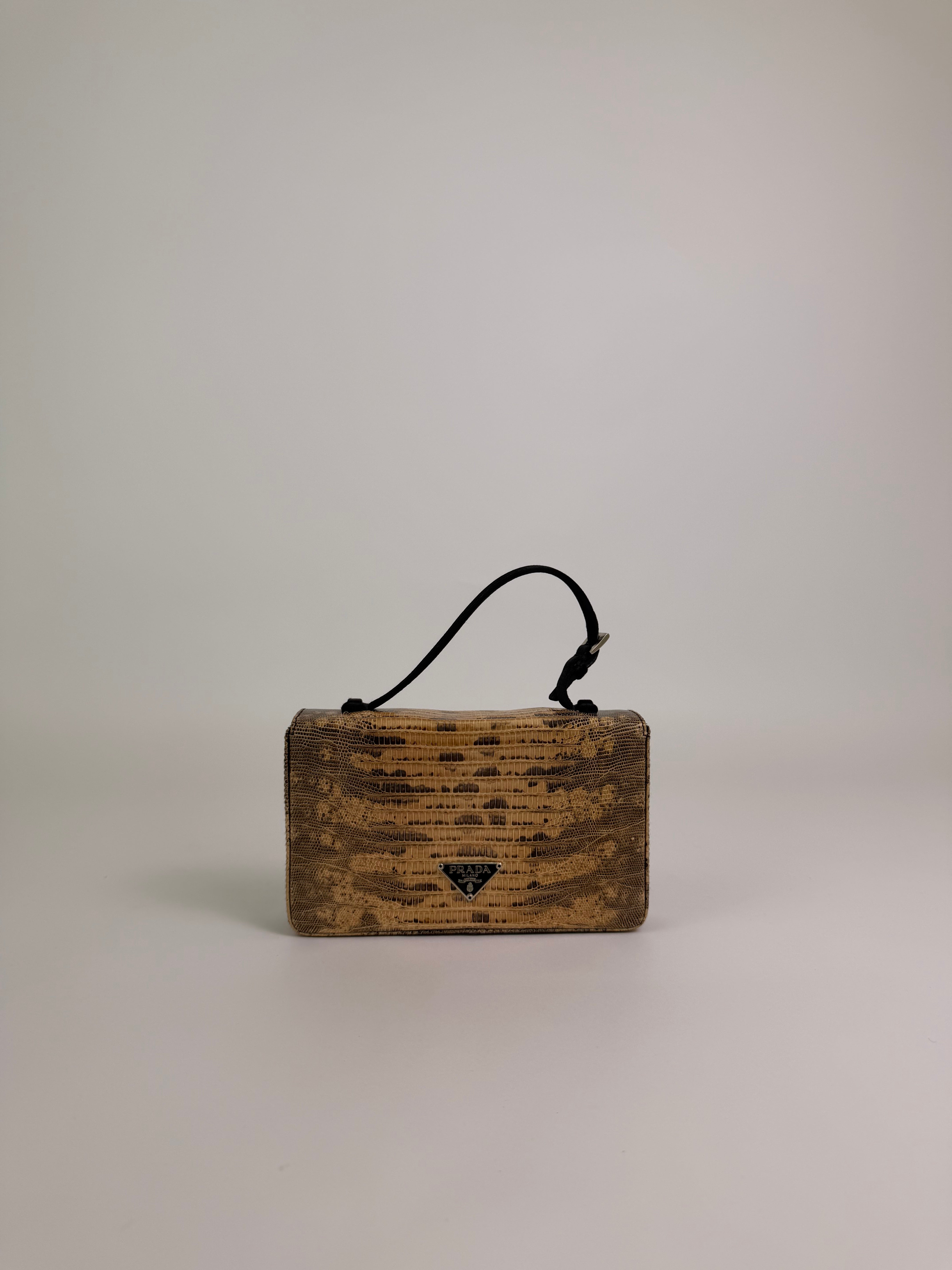 Prada Lizard Handbag Rare