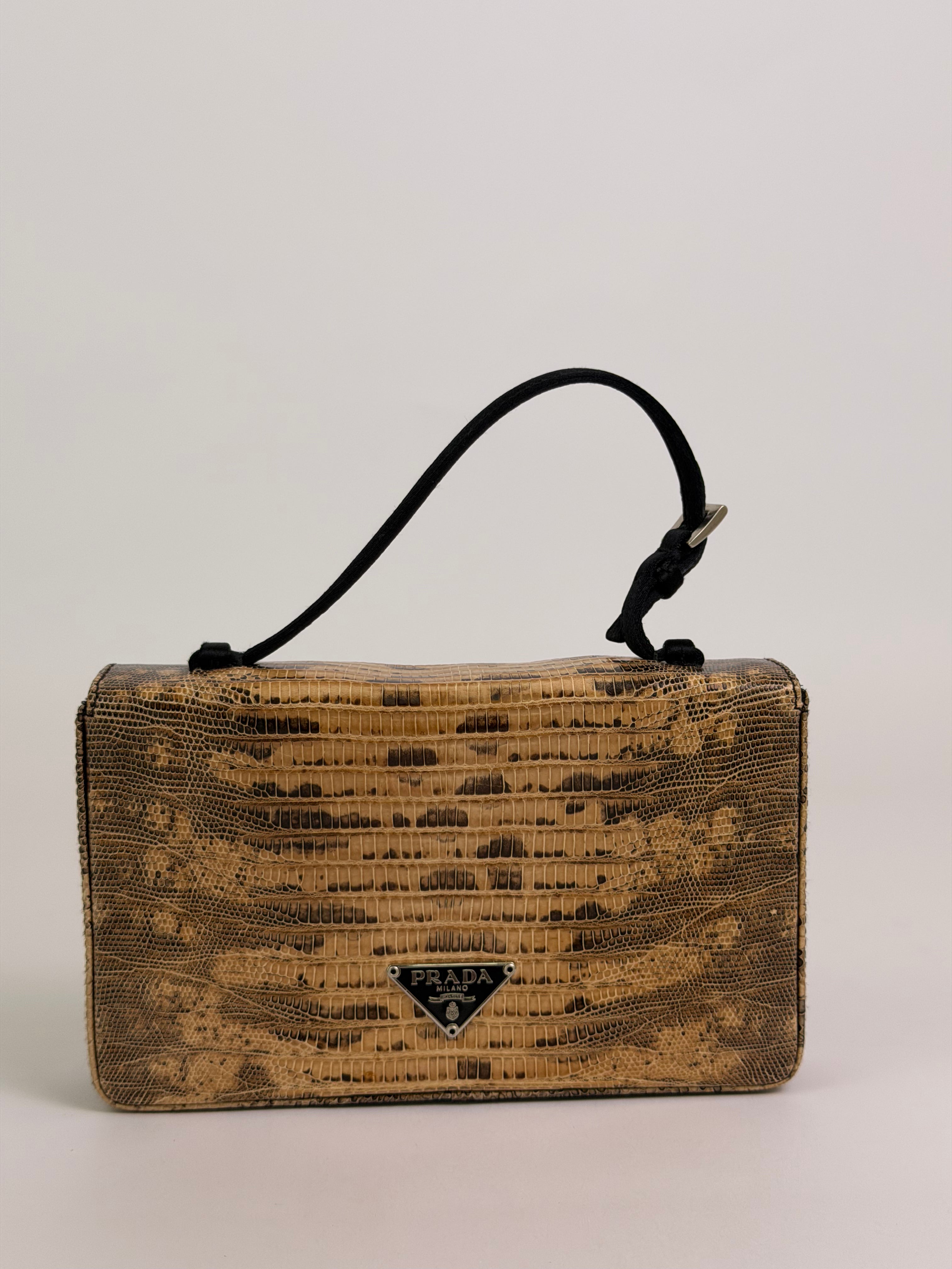 Prada Lizard Handbag Rare
