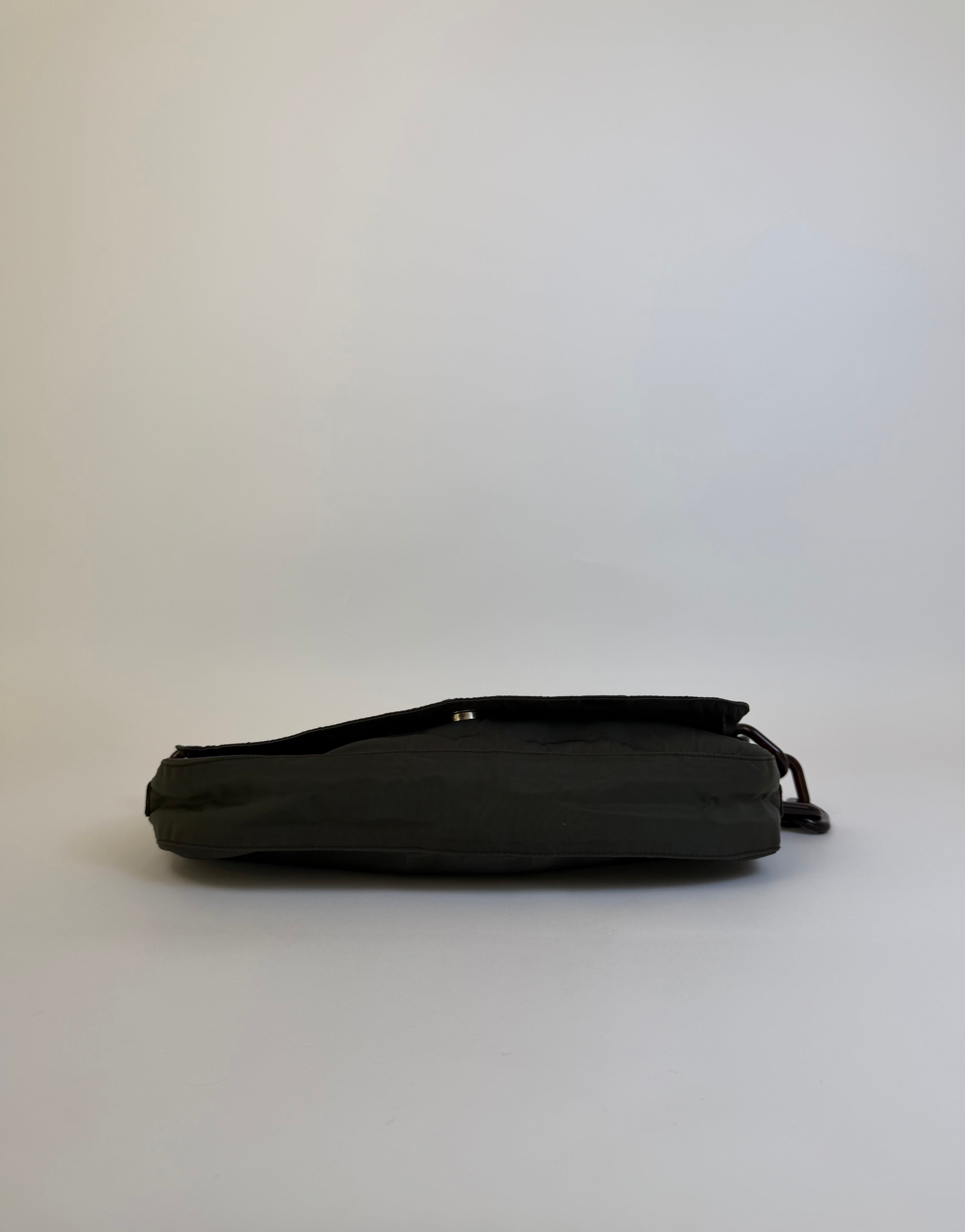 Prada Nylon Chain Link Shoulder Bag