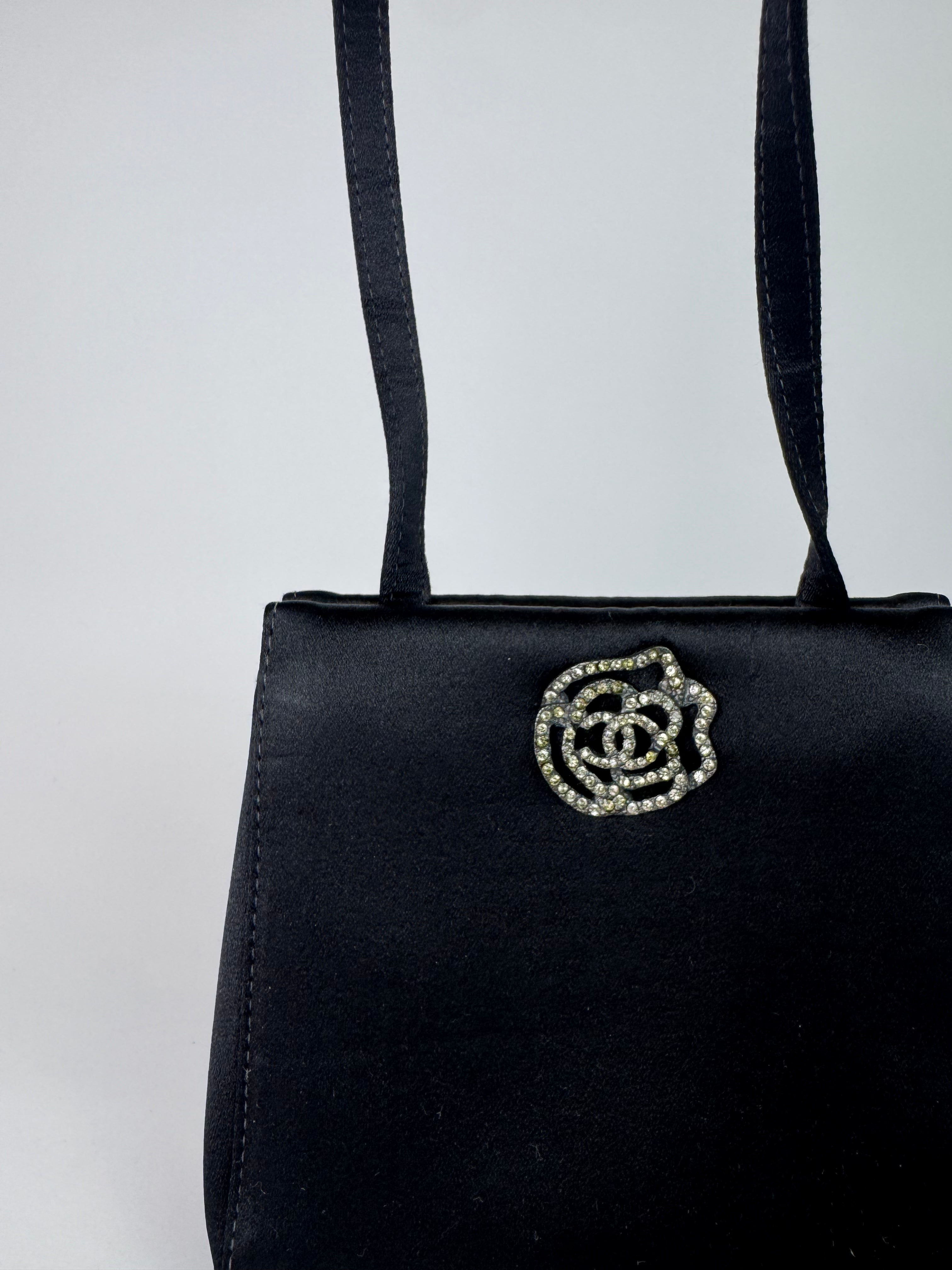 Chanel Satin Camilla Evening Bag