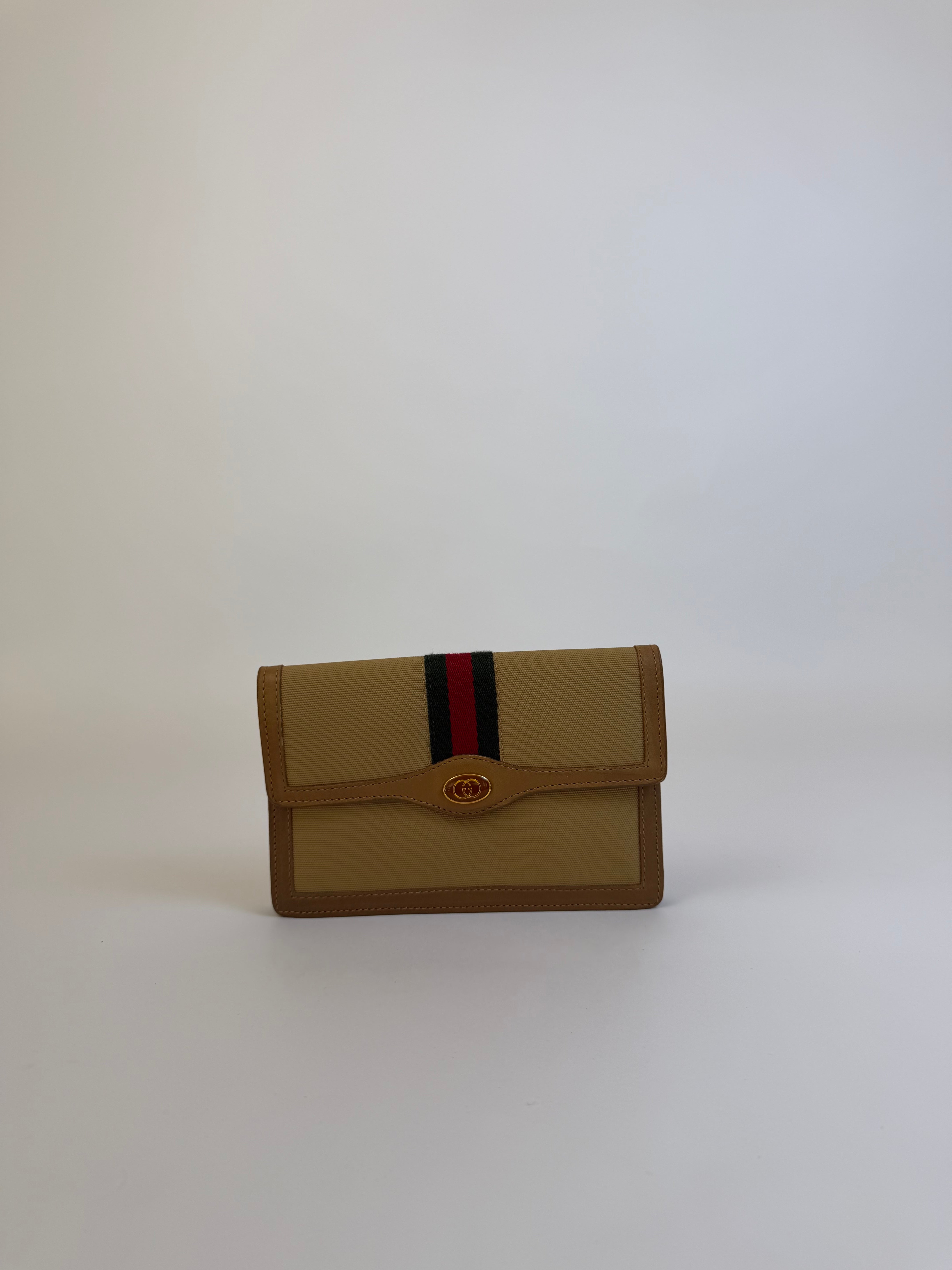 Gucci Vintage Canvas Clutch