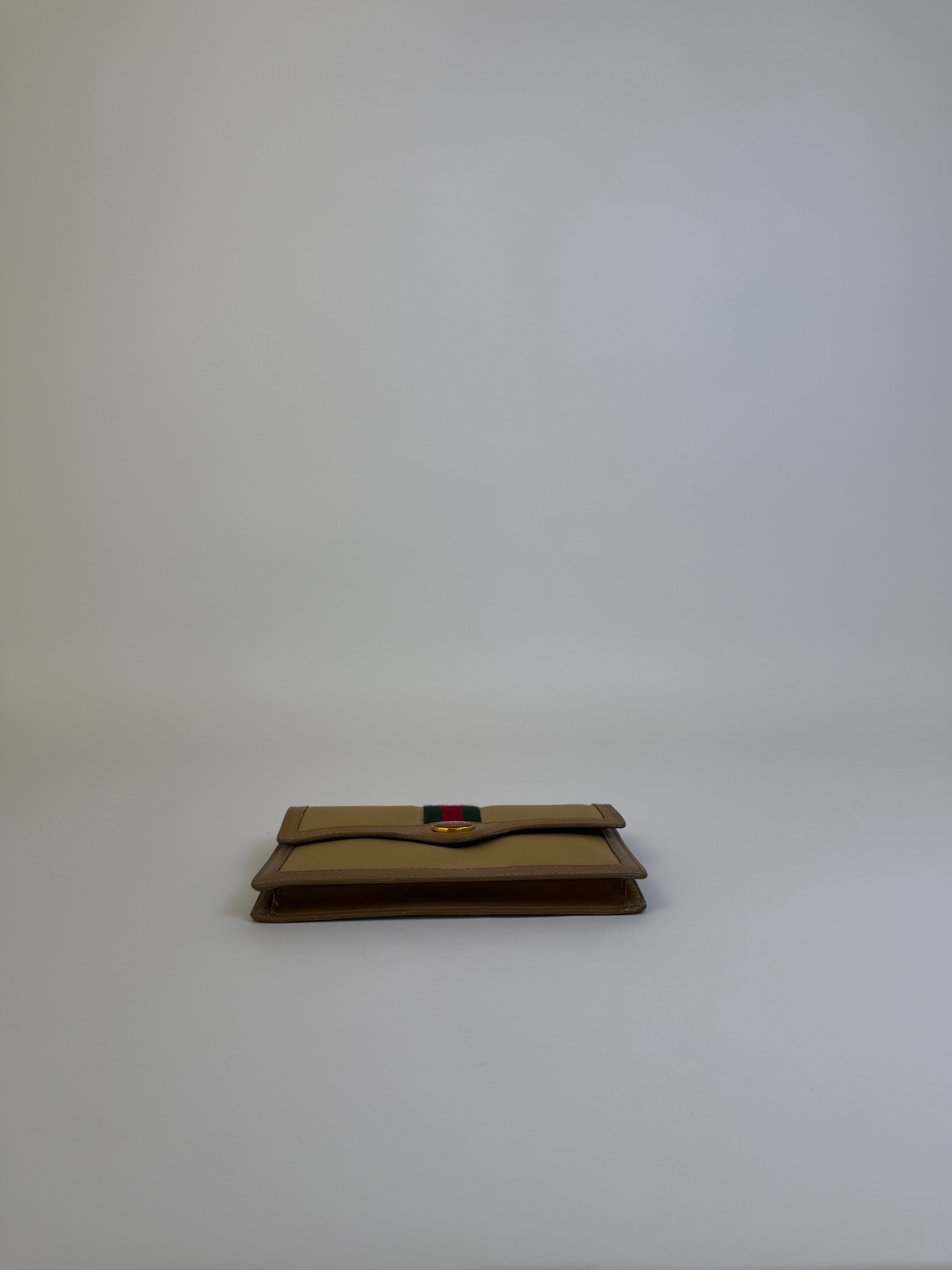 Gucci Vintage Canvas Clutch
