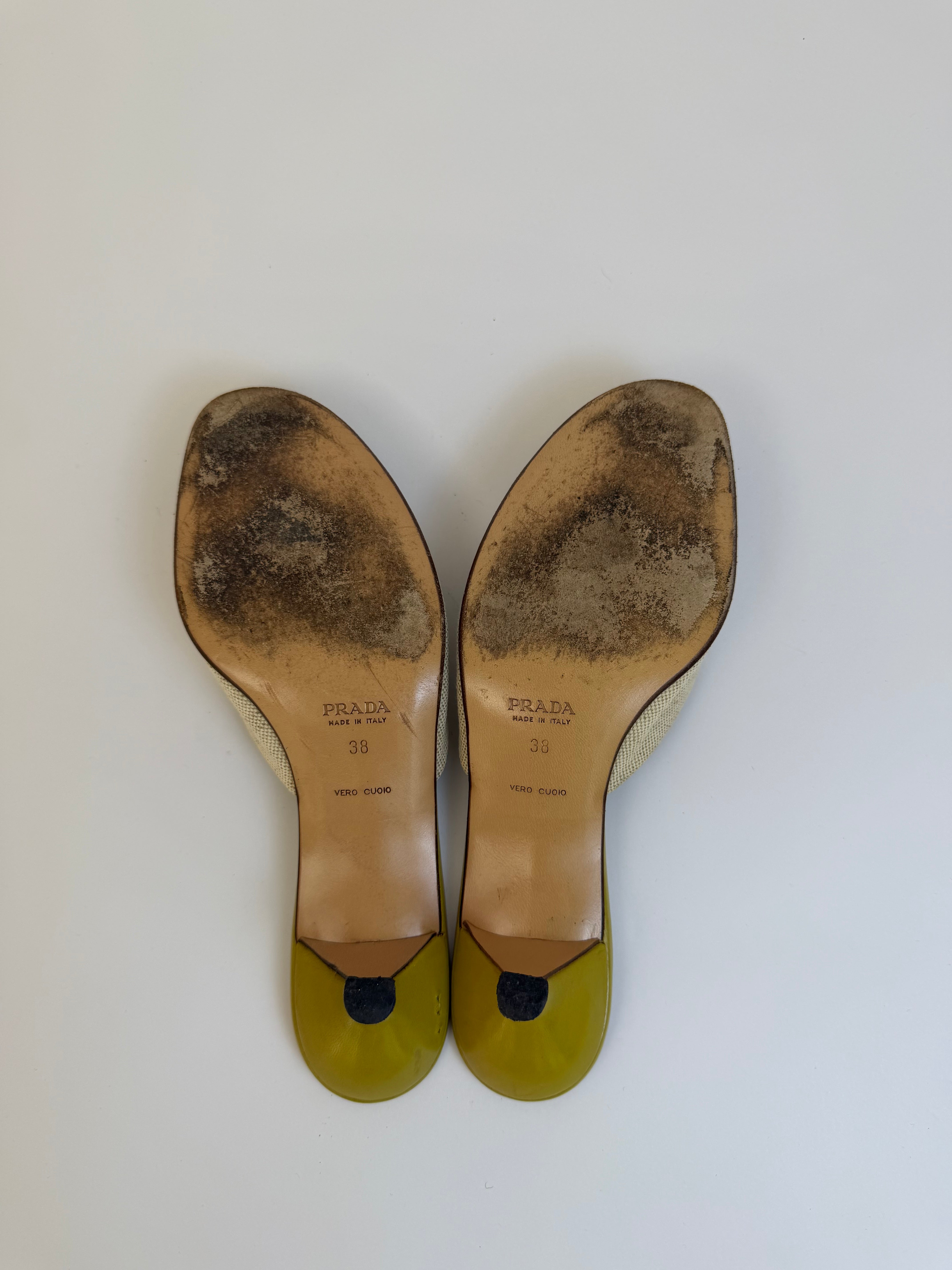 Prada Vintage Kitten Heel 38