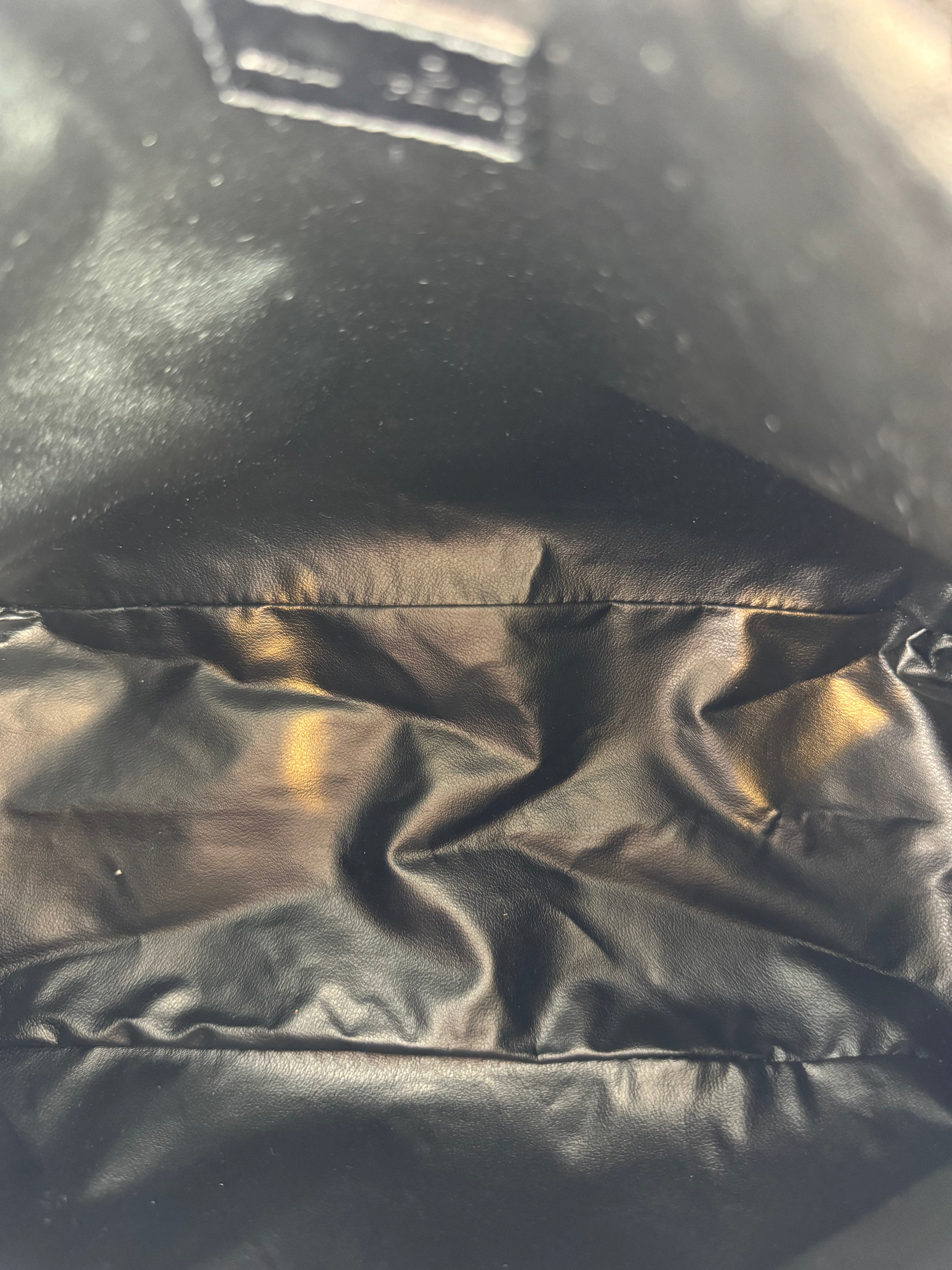 Fendi Zucchino Pochette Handbag Black
