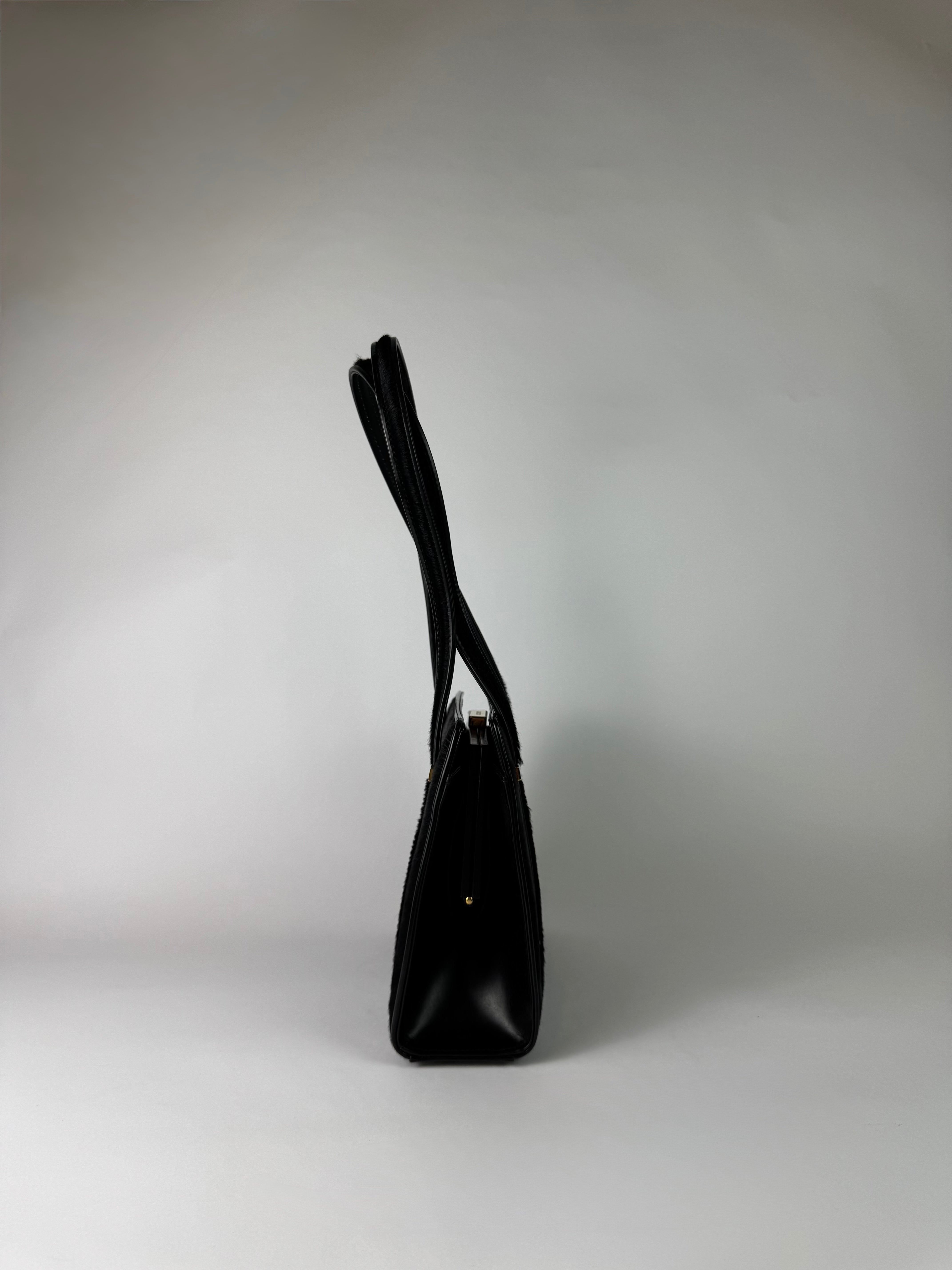 Gucci Black Ponyhair Shoulder Bag