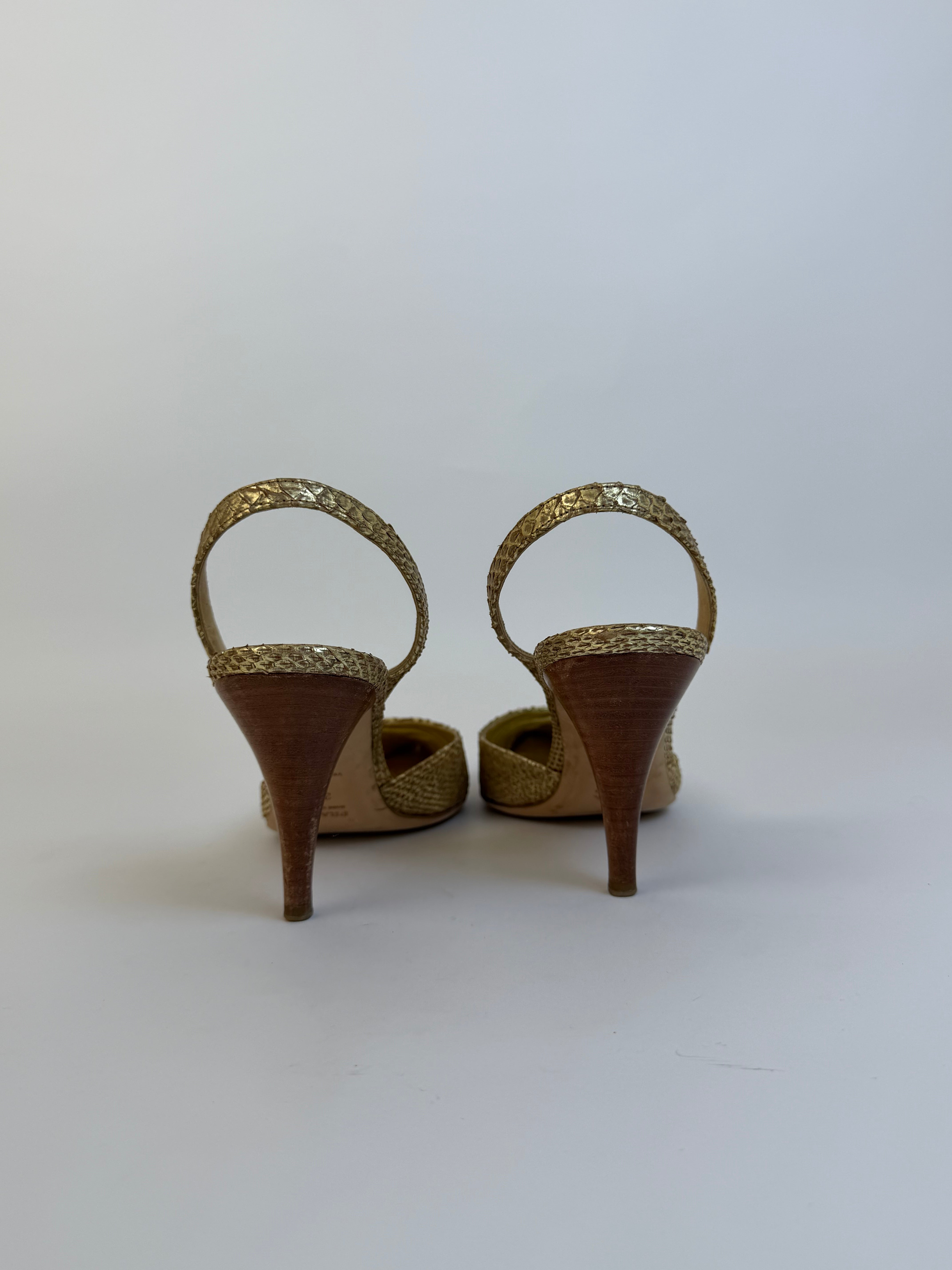 Prada Croc Slingbacks 39