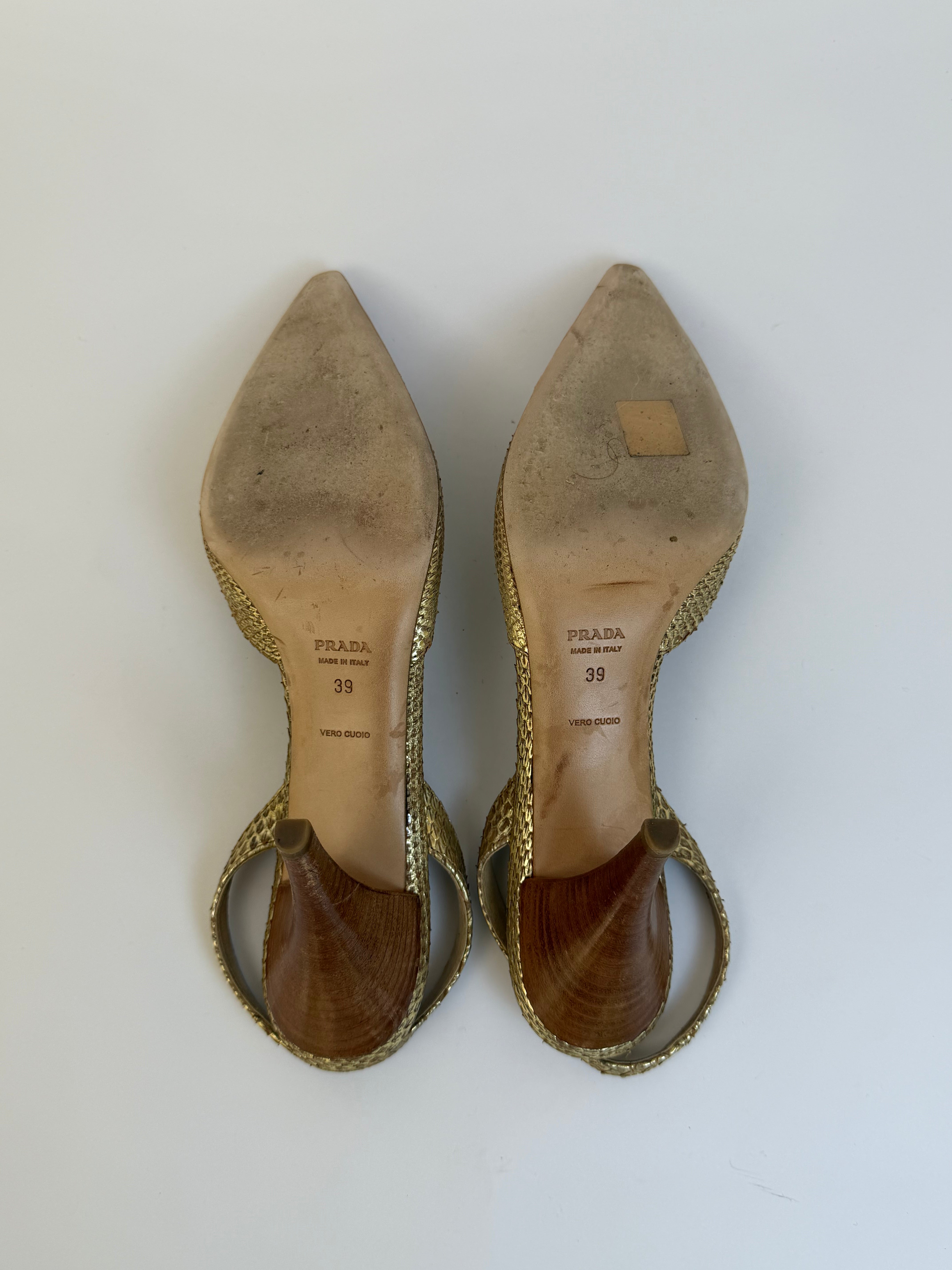 Prada Croc Slingbacks 39