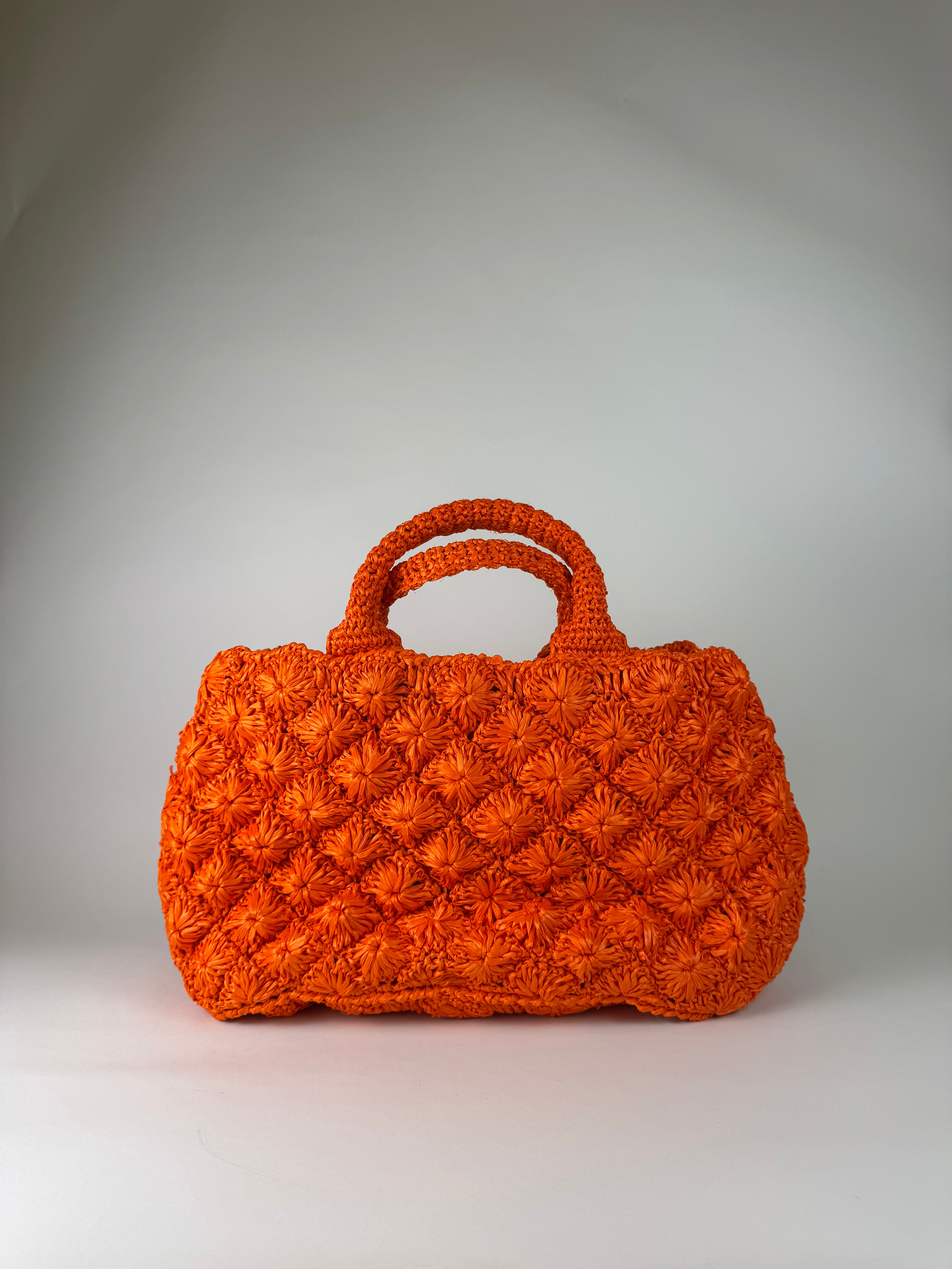Prada Vintage Raffia Tote