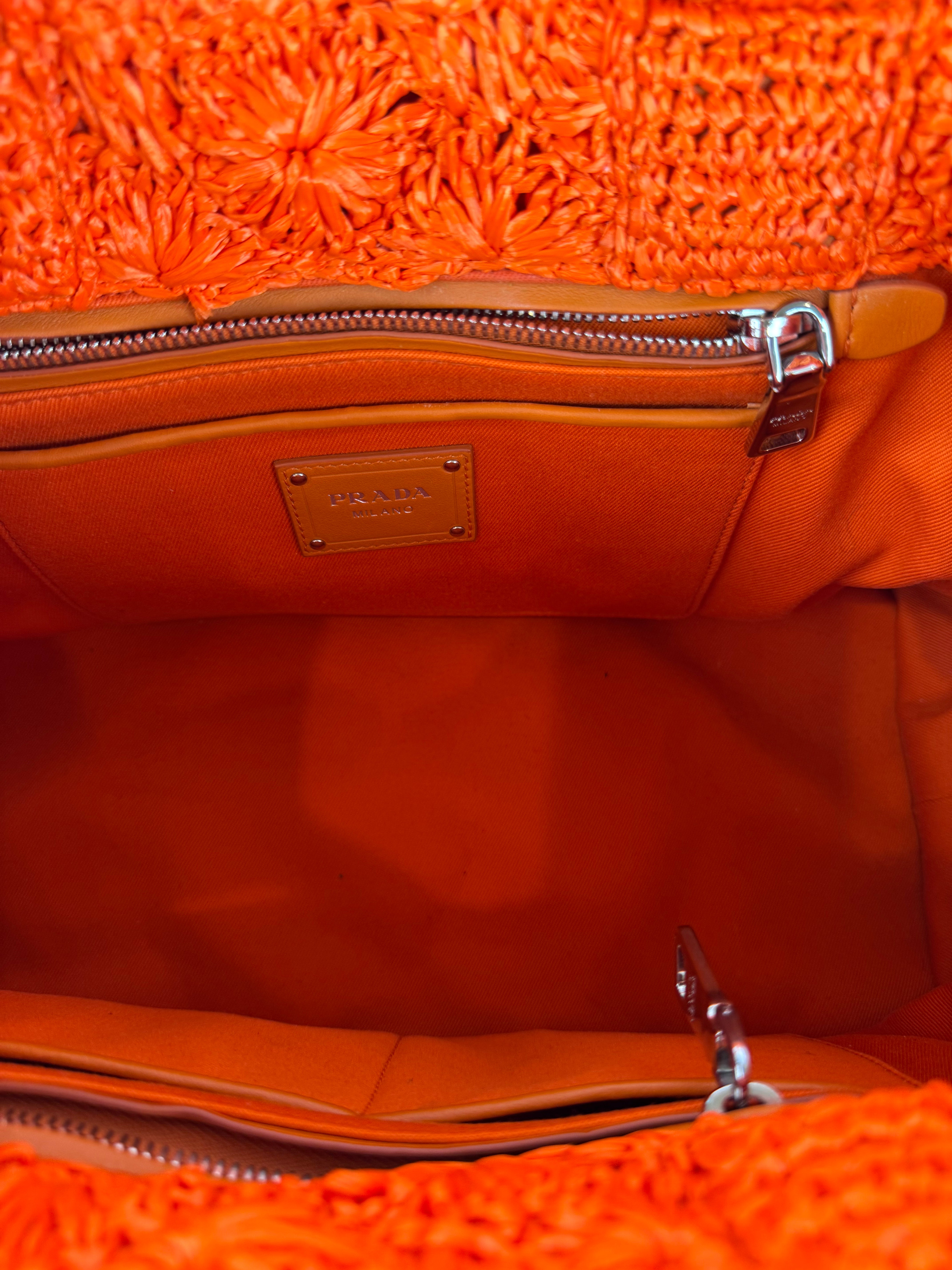 Prada Vintage Raffia Tote