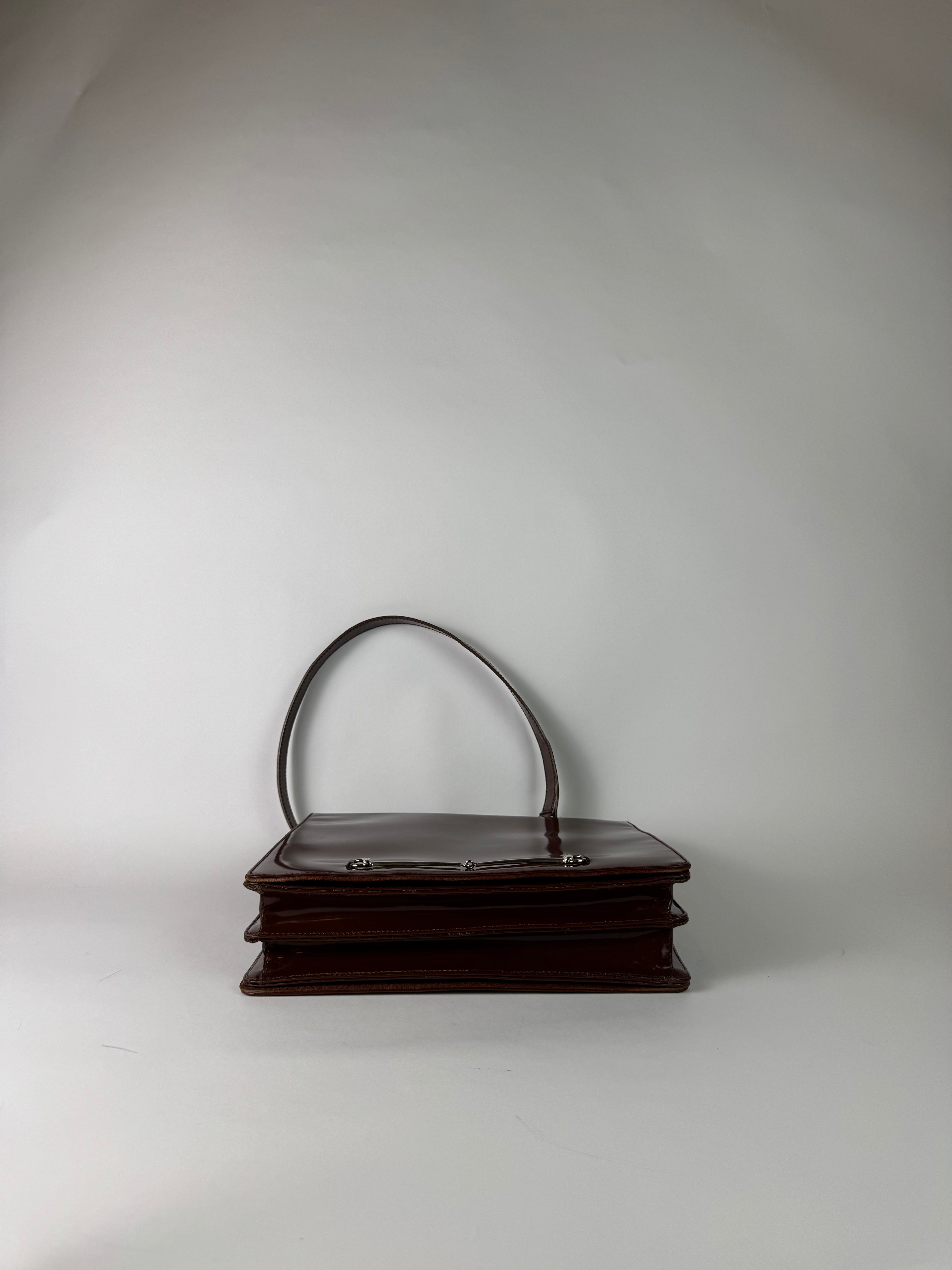 Gucci Tom Ford Horsebit Shoulder Bag Burgundy