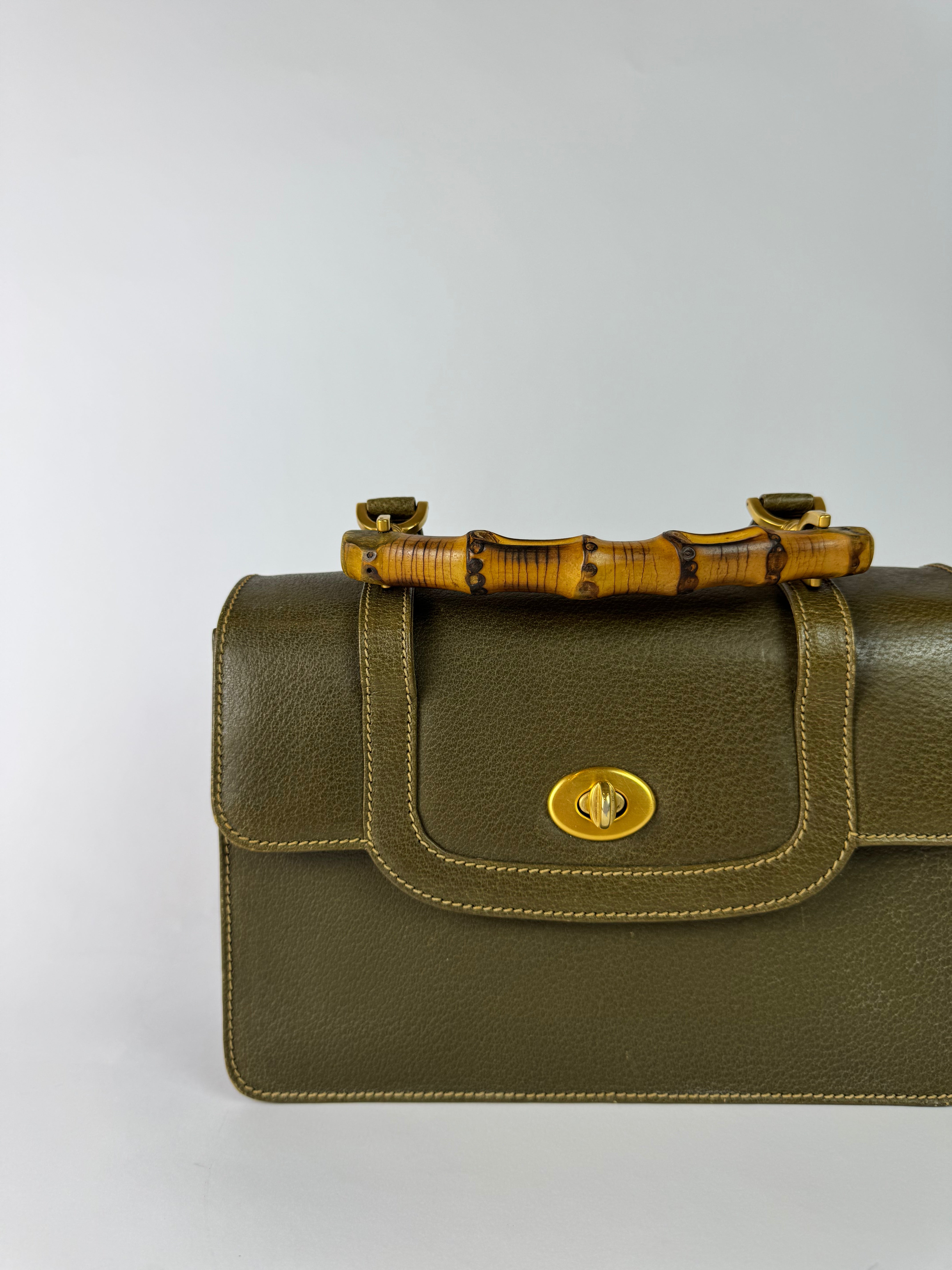 Gucci Vintage Bamboo Handbag