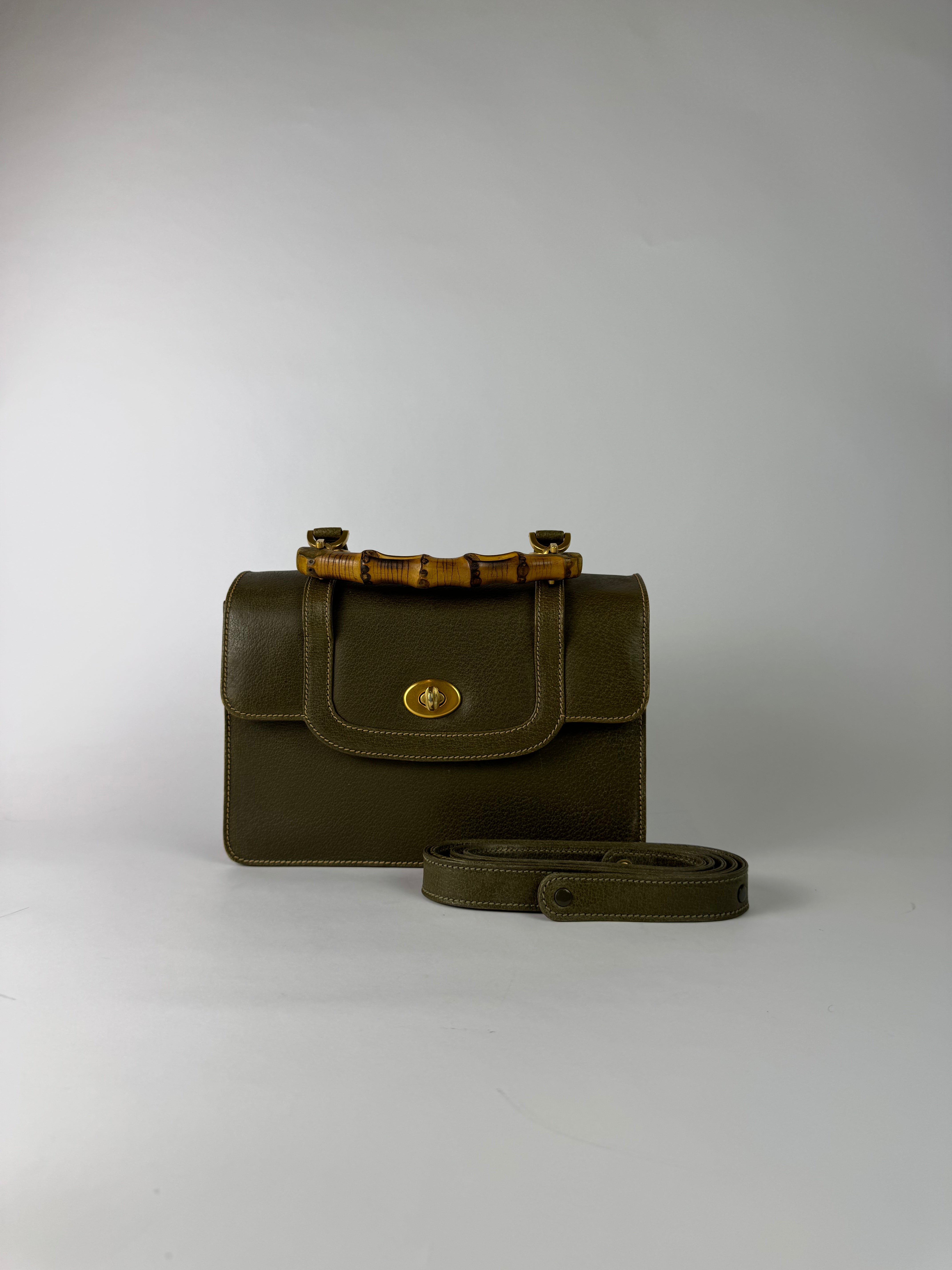 Gucci Vintage Bamboo Handbag