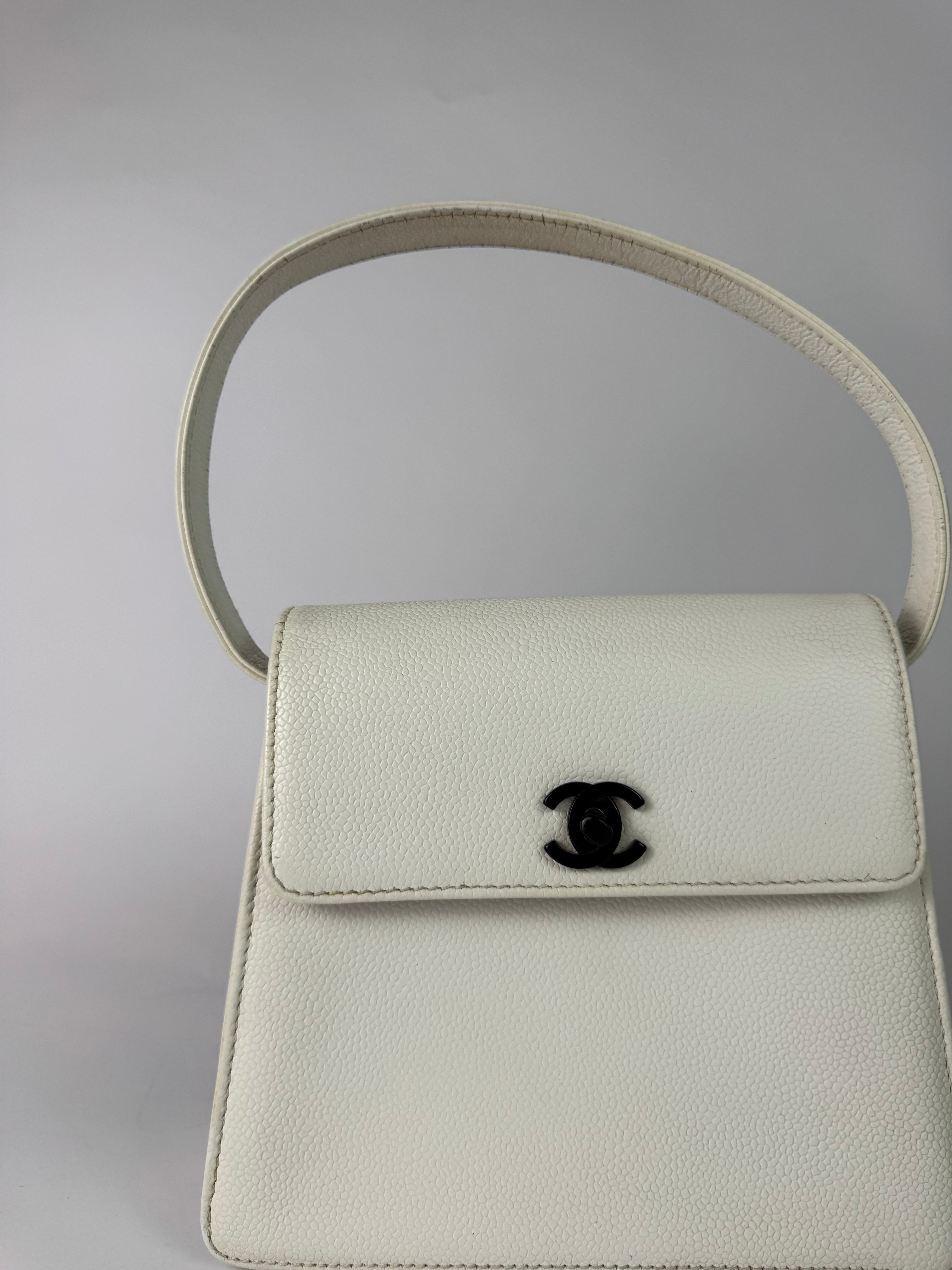 Chanel Vintage Grained Calfskin Handbag